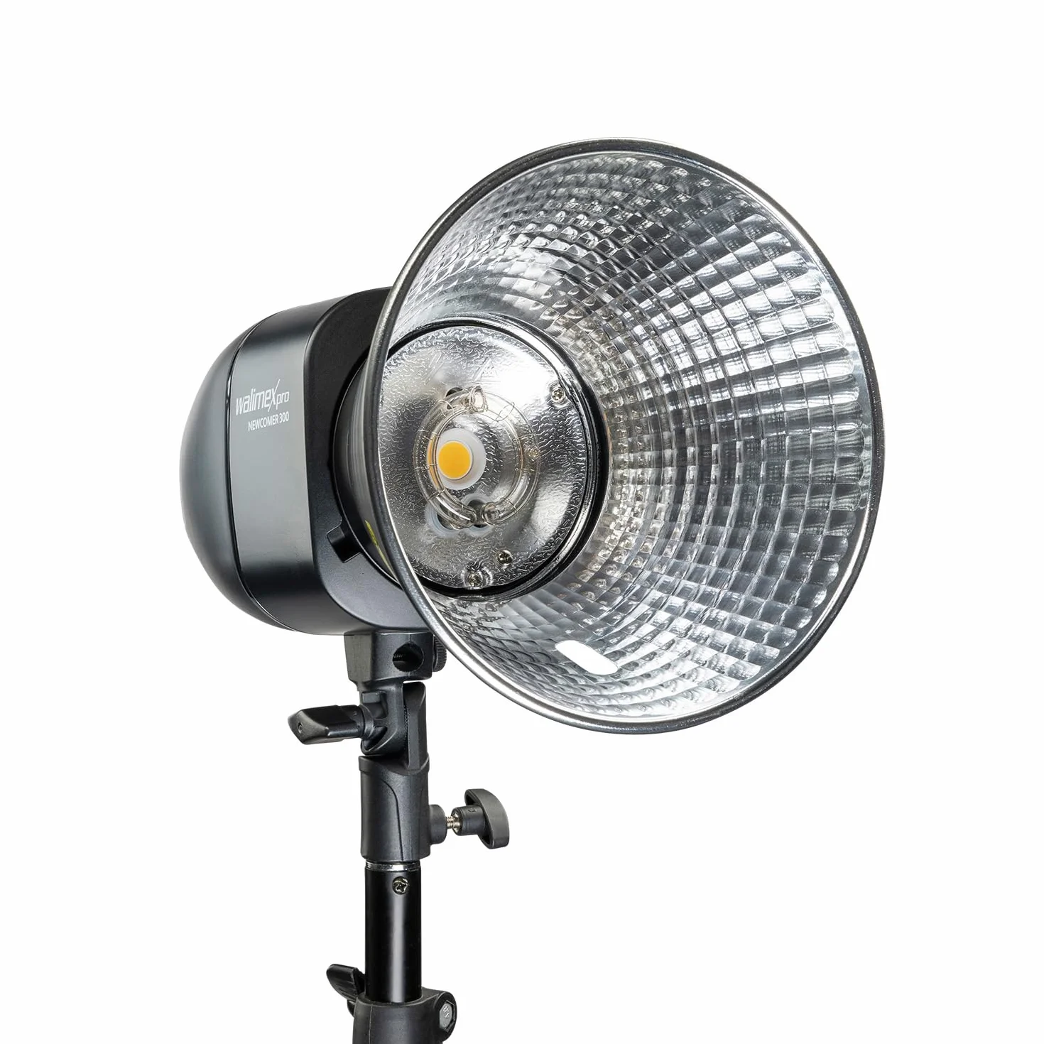 Walimex pro Zestaw 2 studyjnych lamp błyskowych Newcomer 300 II, komplet wraz z softboxami, statywami oświetleniowymi i wyzwalaczem radiowym, idealny do studia fotograficznego