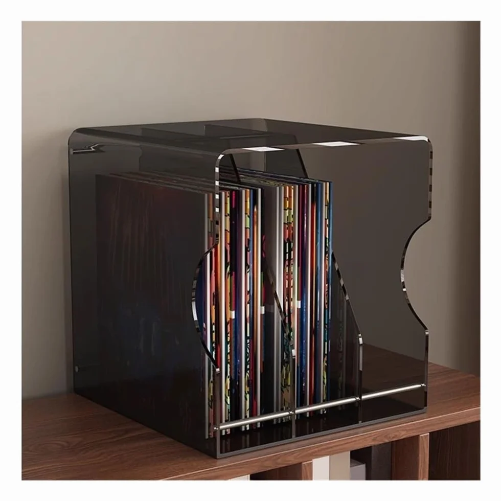 Stojak płytowy na albumy, Stołowe etui na płyty CD Akrylowy wielofunkcyjny stojak do przechowywania