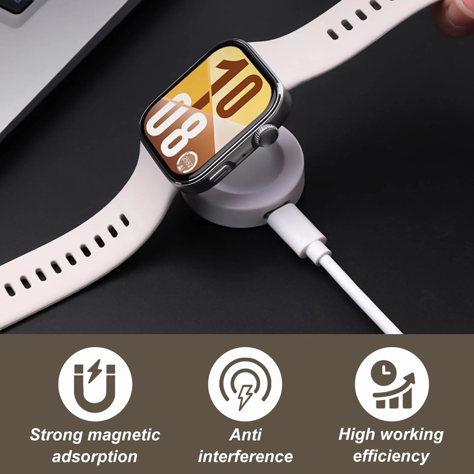 Ładowarka magnetyczna kompatybilna z Huawei Watch GT5 Pro, GT5, GT4, GT3, GT3SE, GT Runner, GT2Pro, 4/4Pro, 3/3Pro, 100 cm