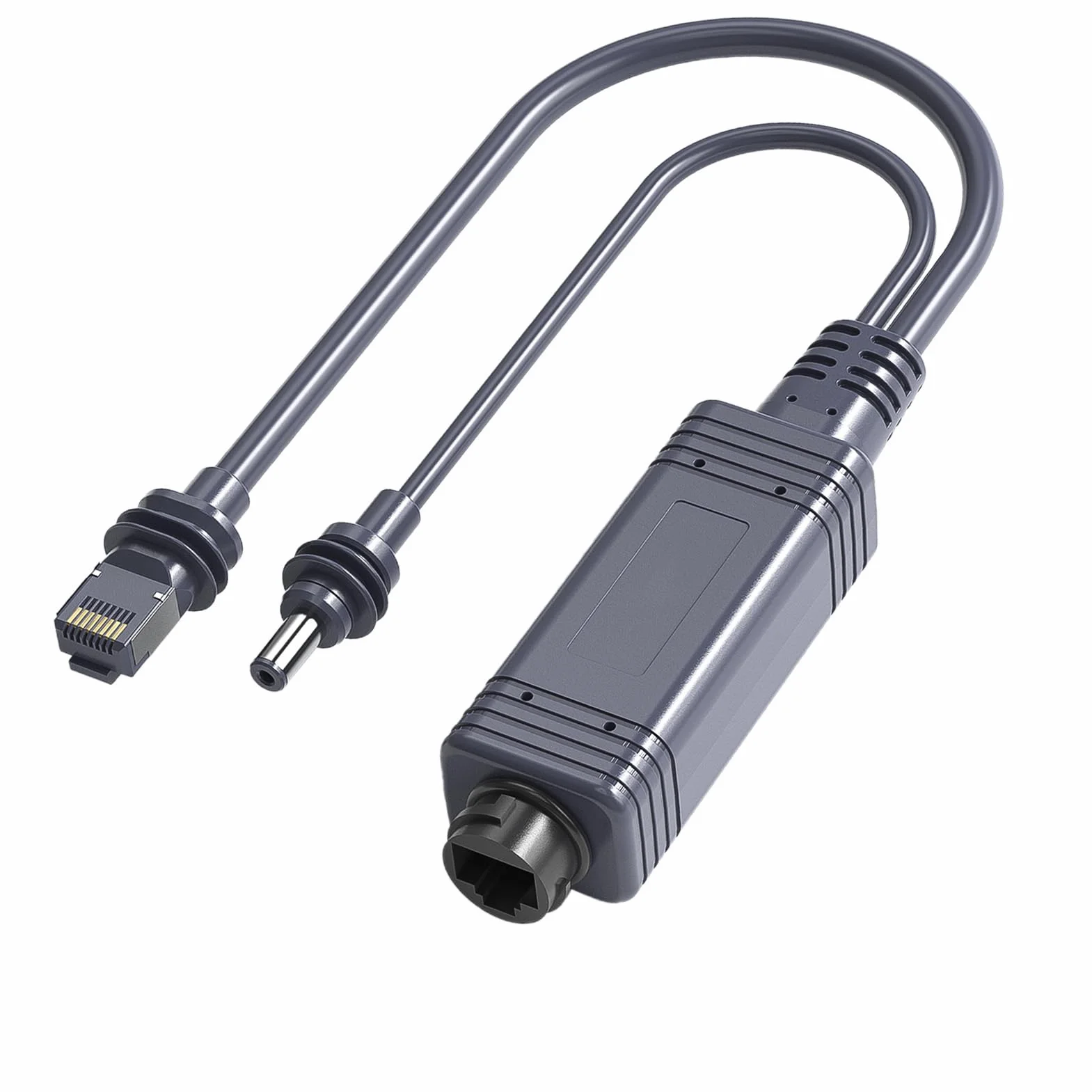 Eujgoov Poe Gigabit Ethernet Rozdzielacz do Kamer Bezpieczeństwa i Telefony VoIP do Strumieniowego Przesyłania Wideo w Czasie Rzeczywistym i Dużych Manipulacji Danych Gigabit Poe Adapter Combiner