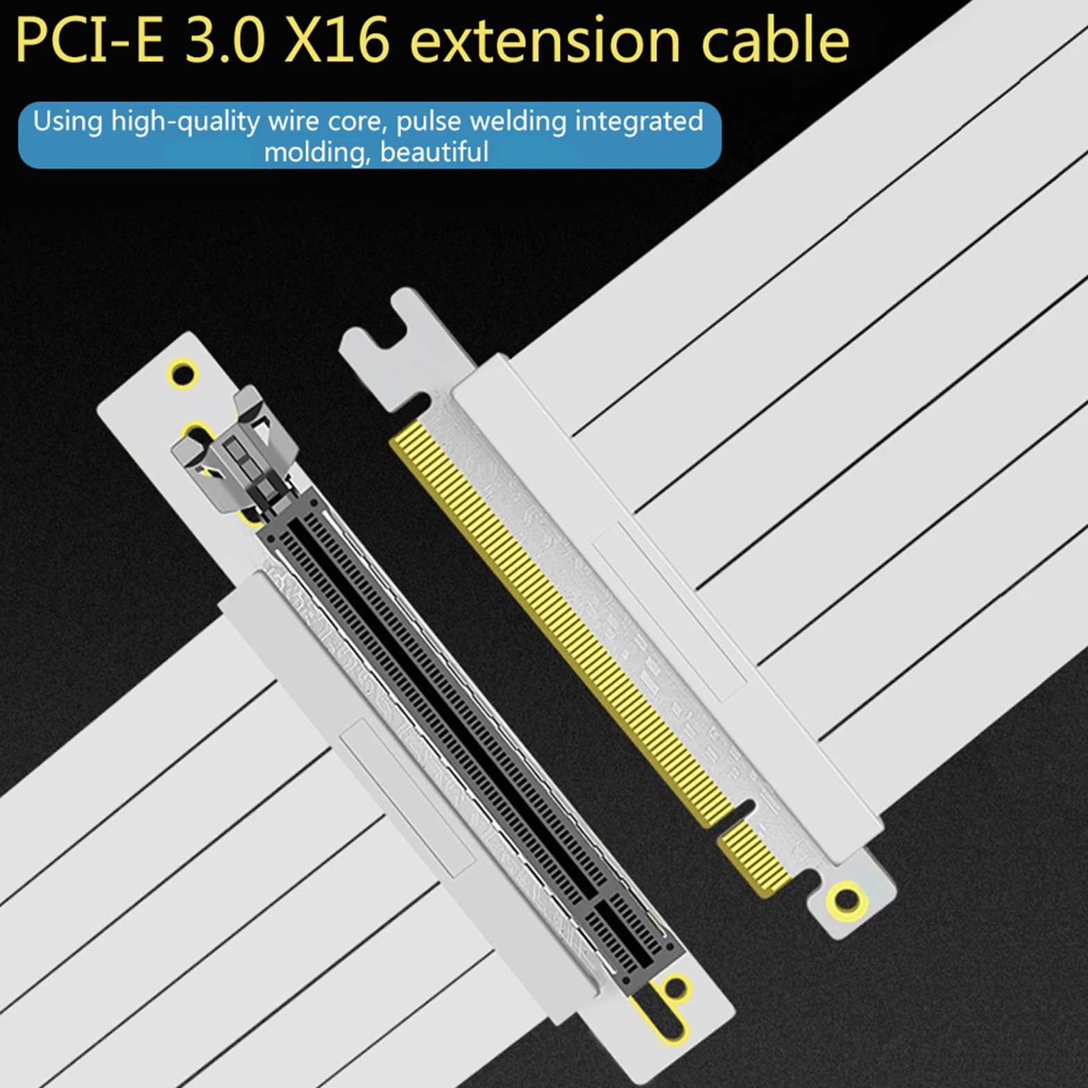 PCIE3.0 wspornik gniazda pionowy uchwyt na kartę graficzną regulowany PCIE3.0 X16 przedłużacz opcja poprawia konfigurację gier
