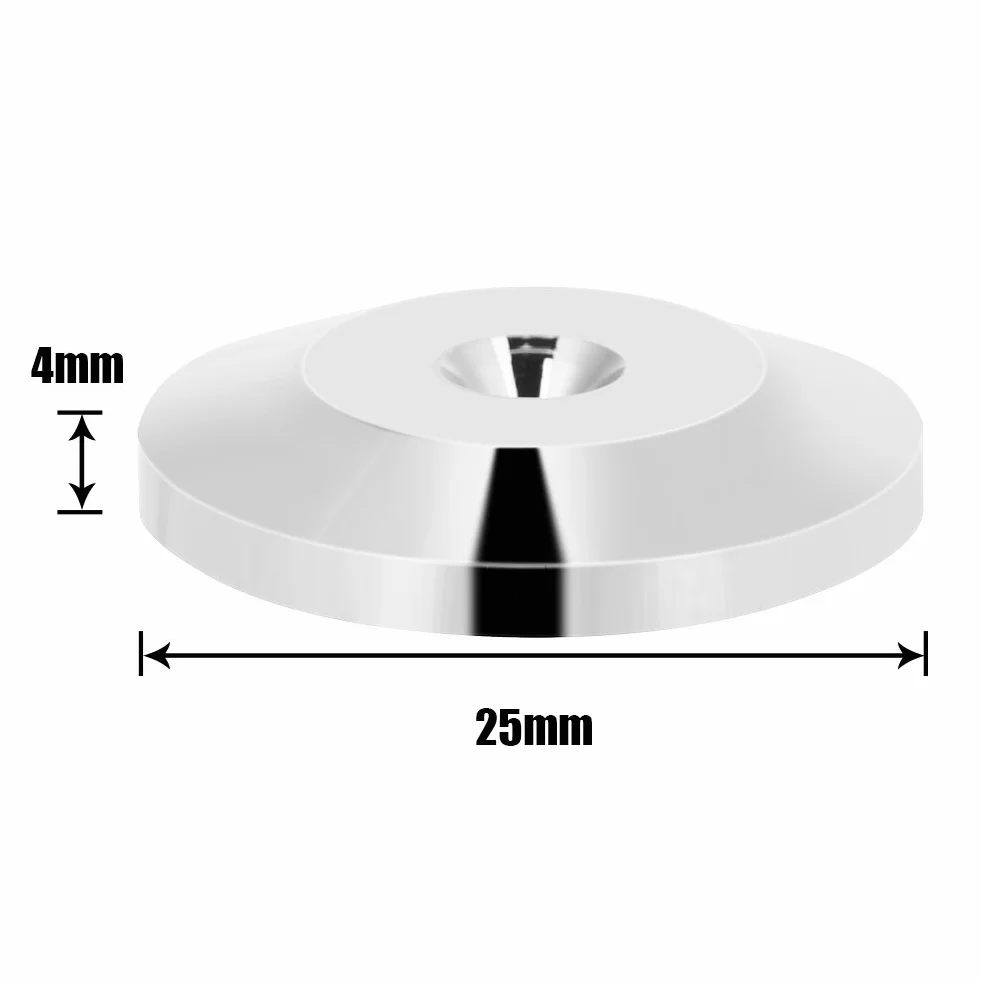 Nóżki Głośnikowe 8 szt. 25 X 4 Mm Uniwersalna Miedziana Podstawa Amortyzująca Podkładki Izolacyjne do Głośników Kolce Podkładka Izolacyjna Zestaw Stojaków Mata Podłogowa Pistolet