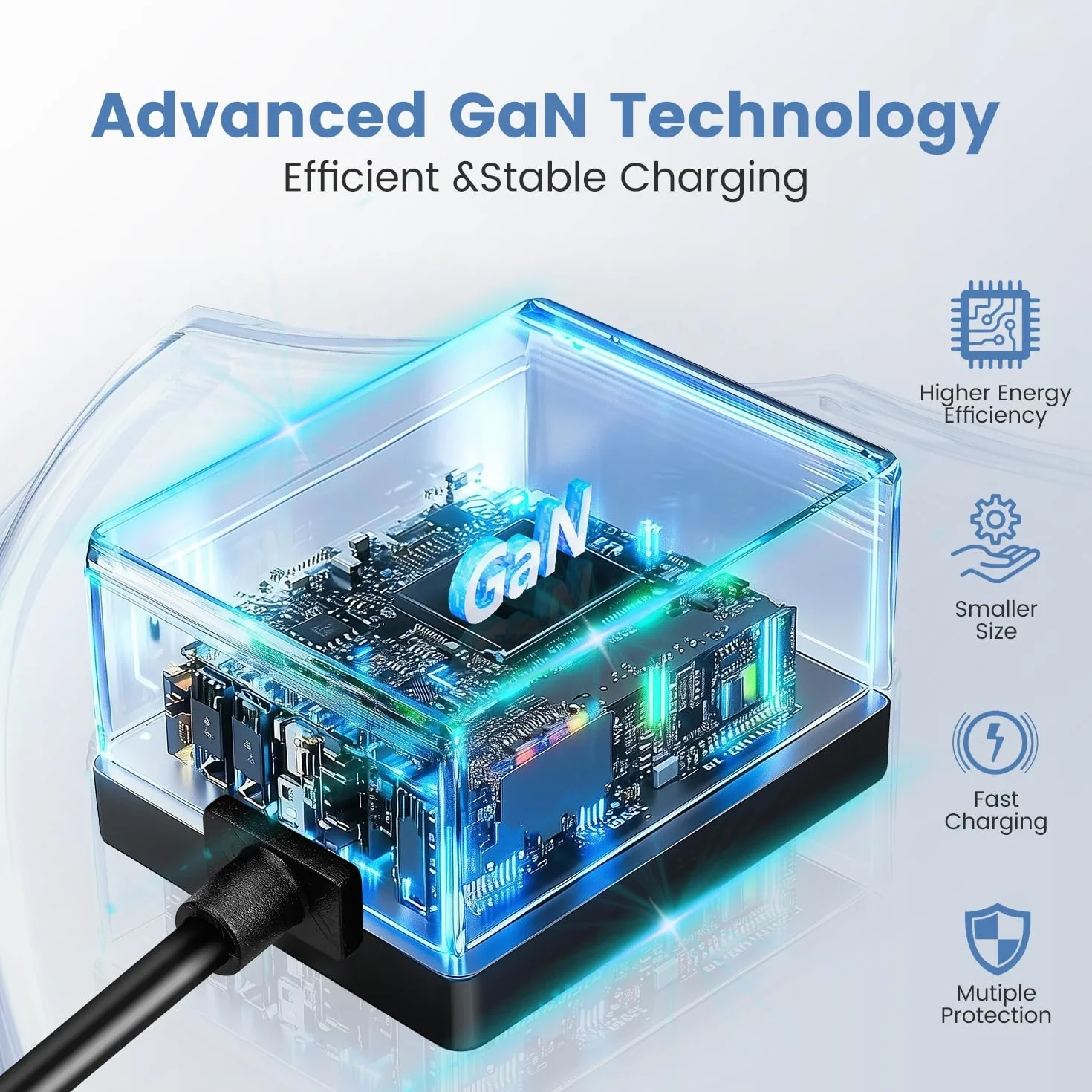 RasTech dla Raspberry Pi 5 GaN PD 27 W zasilacz 5,1 V 5 A USB-C Pi 5 zasilacz do Raspberry Pi 5 16 GB/8 GB/4 GB/2 GB