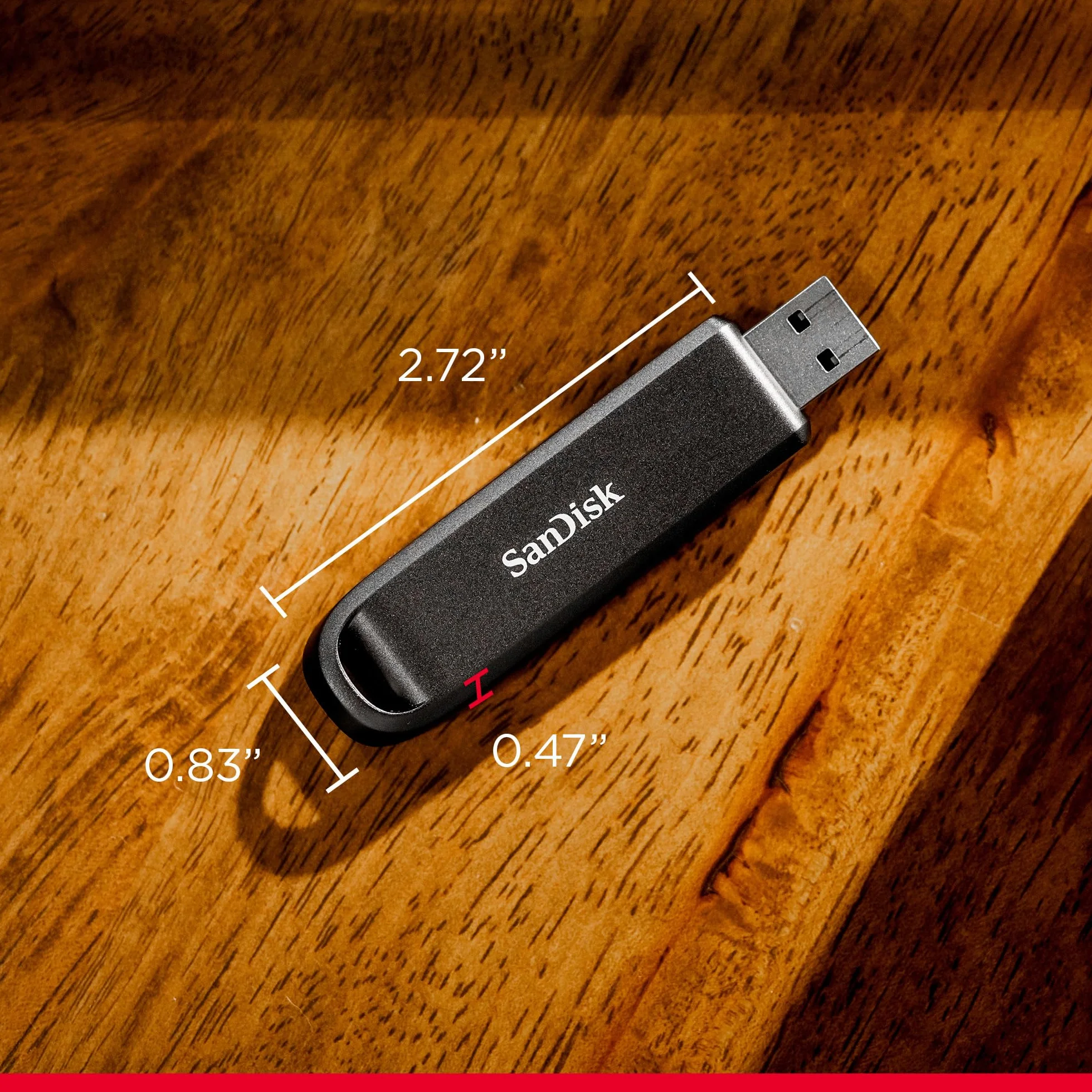 SANDISK Extreme PRO 256 GB High-Performance USB Type-A Dysk flash (prędkości odczytu do 1000 MB/s oraz zapisu do 900 MB/s, RescuePRO Deluxe)
