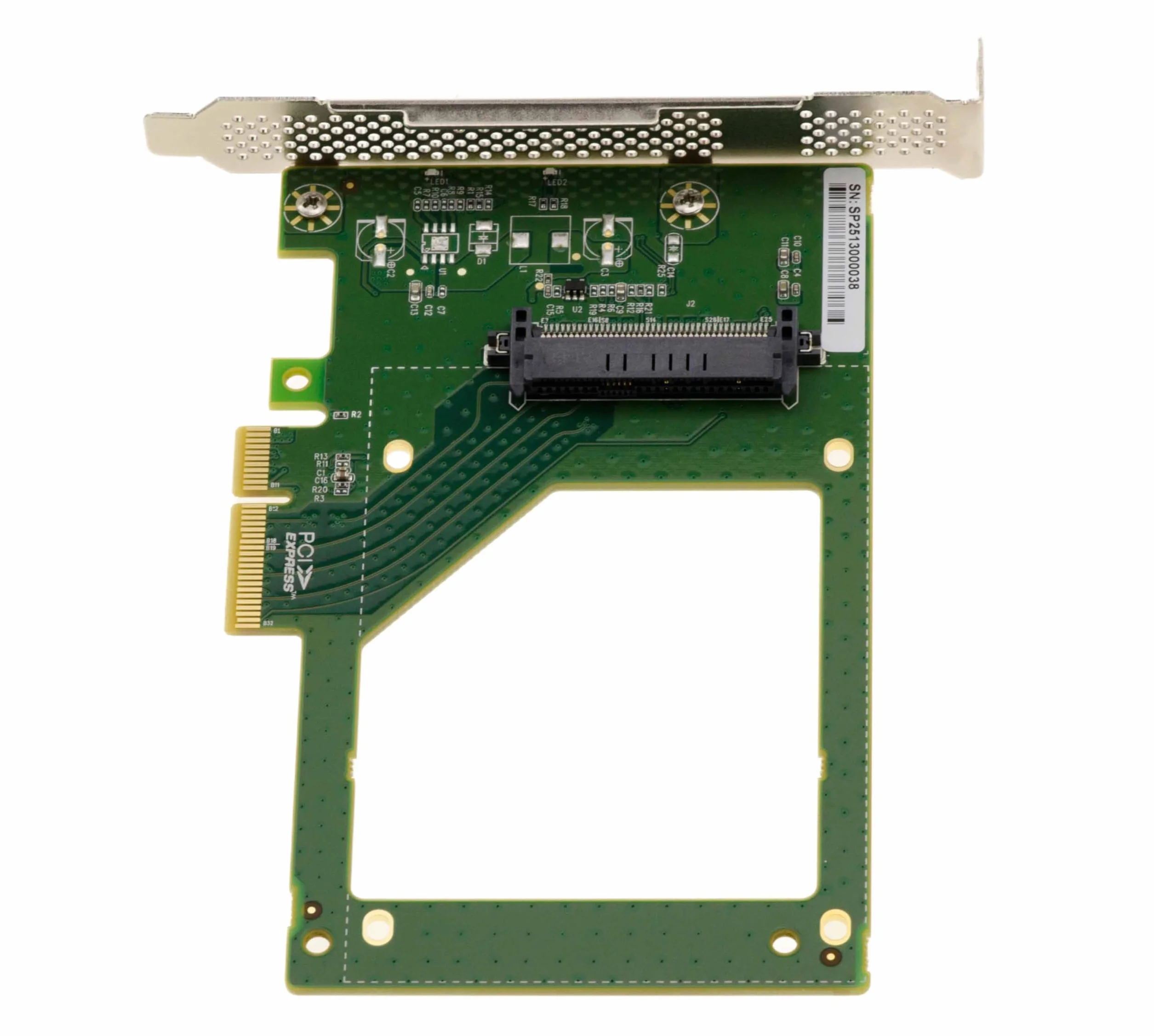 KALEA-INFORMATIQUE Karta kontrolera PCIe x4 Gen 4.0 dla dysków SSD NVMe U3 SFF-8639