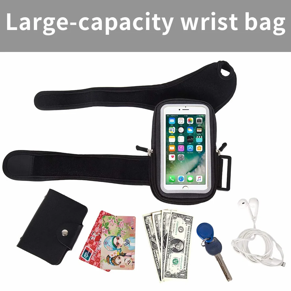 Torba na nadgarstek opaska na telefon opaska na przedramię uchwyt na telefon komórkowy, etui na nadgarstek torba na ramię na telefon iPhone 14/13/12/11 Pro Max 12 mini XS Max XR X 8 7 jazda konna