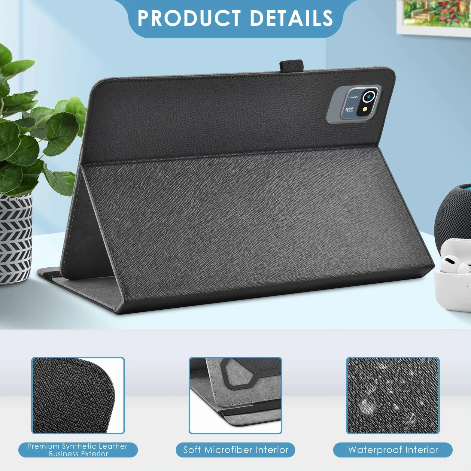 KATUMO Unwersalne Etui dla Tabletu 10 Cali, Etui dla Biegedy/JIKOCXN C30 / DEERTiME E6 / ZONKO/TYD/YUMBOT/DOOGEE U10Kid / DOOGEE T10 Pro/Acer Iconia Tab P10 / SKYEGG K13 / SKYEGG K11