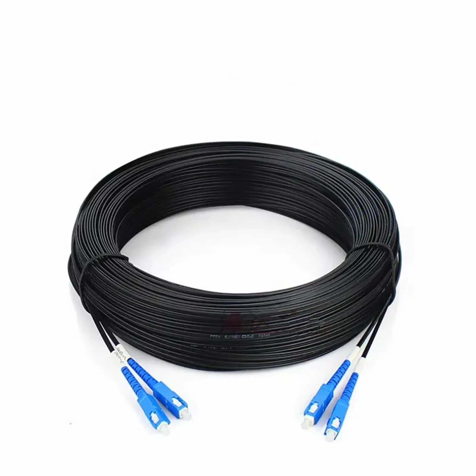 2-żyłowy kabel połączeniowy światłowodowy do zastosowań wewnętrznych, SC UPC jednomodowy, 250 m/300 m, kabel światłowodowy typu Drop Drop(Black,300M)