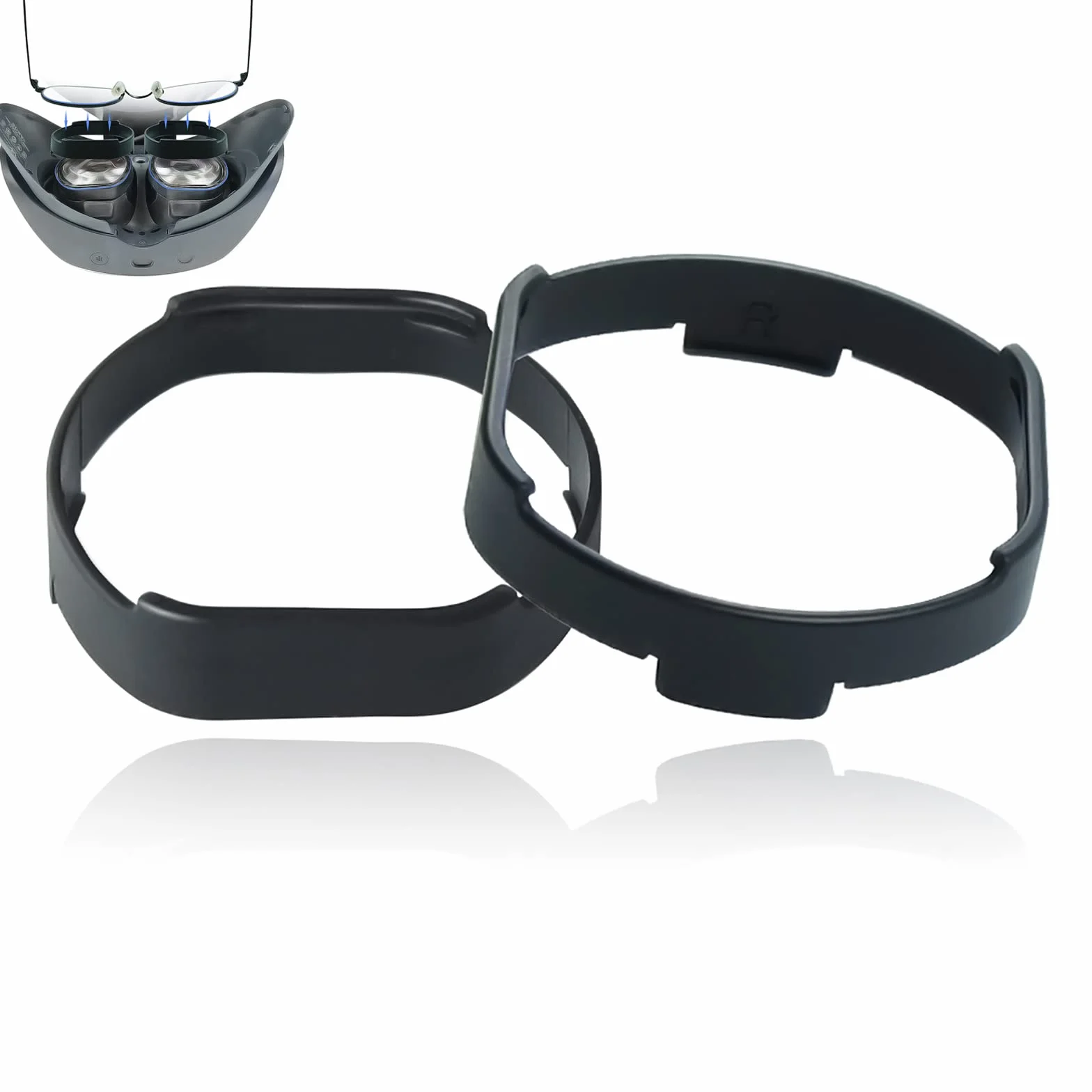 LICHIFIT Okulary Pierścienie dystansowe do obiektywu PS VR2 Anti-Scratch Protector Okulary krótkowzroczne Oprawki Akcesoria do PSVR2