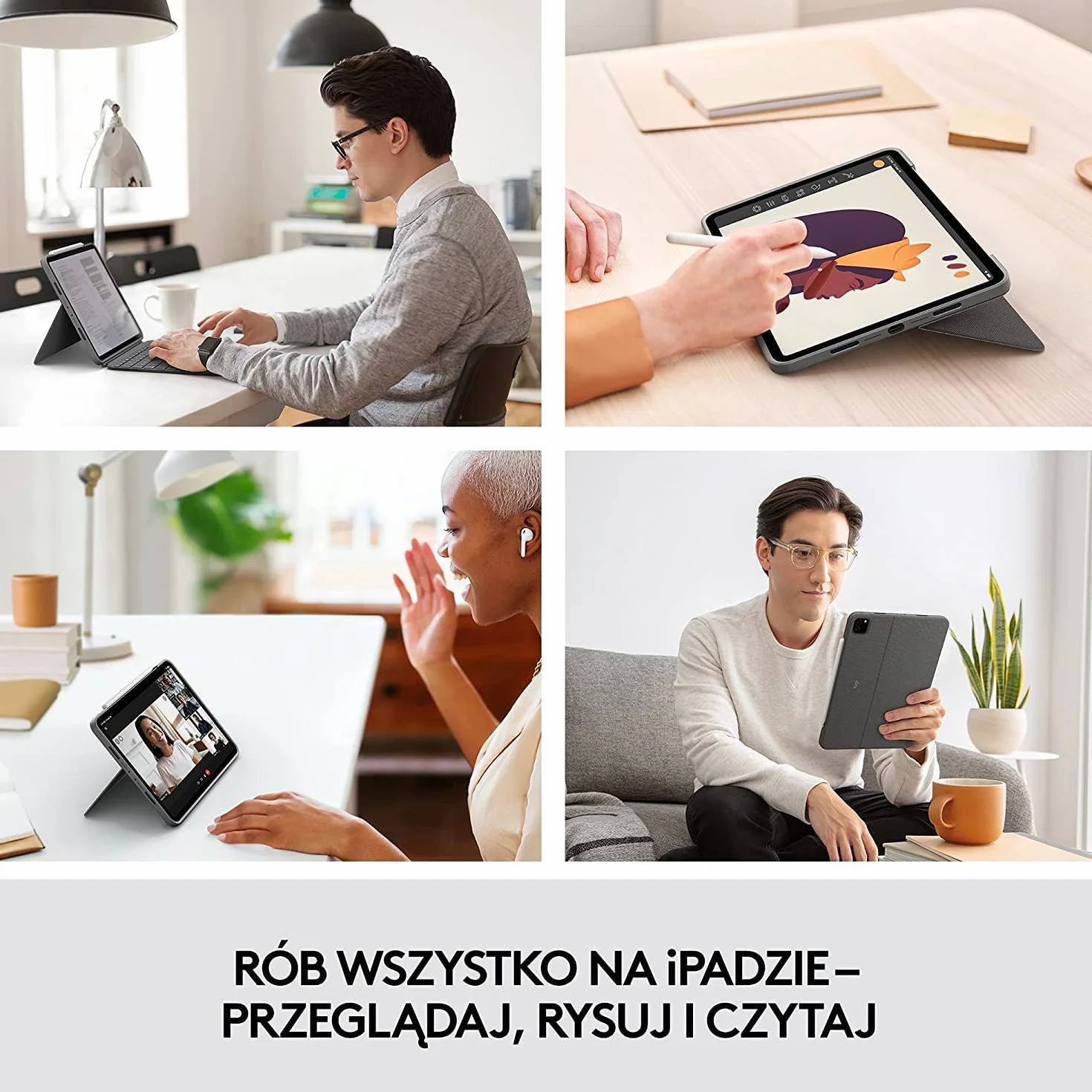 Logitech Combo Touch for iPad Pro 11-inch - DEU QWERTZ