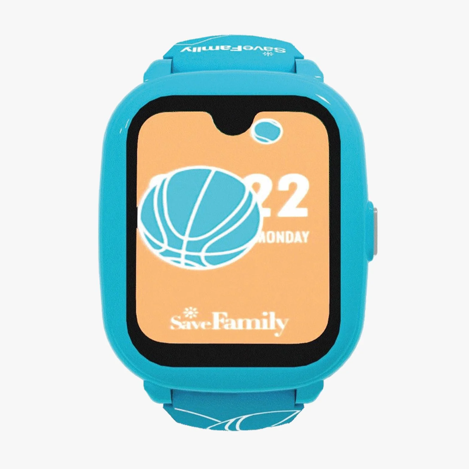 SaveFamily Iconic Plus 2.0 smartwatch dla dzieci, GPS i funkcja telefonu, ochrona danych i aplikacja dla rodziców, długi czas pracy baterii, SOS, wodoszczelny, voucher Amazon po rejestracji (sportowy)