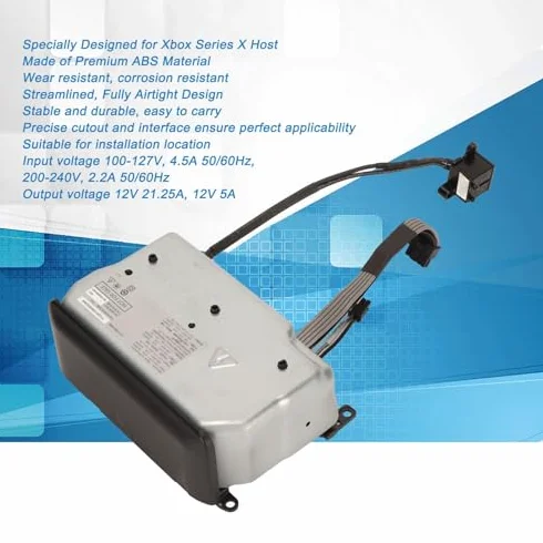 Do Płyty Zasilającej Series X, Stabilny Zamiennik Zasilacza Sieciowego do Konsoli Series X, Moduł Klocka Zasilacza Sieciowego do Konsoli do Gier Series X(EU)