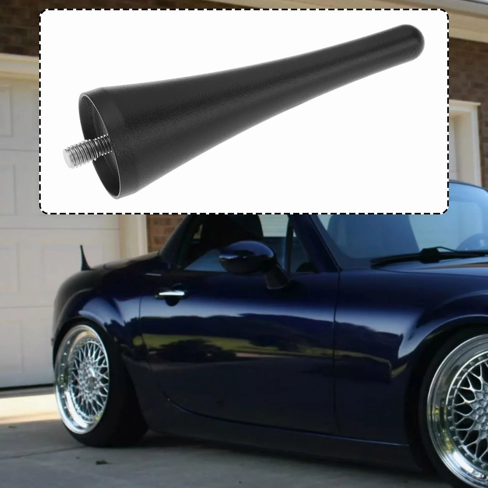 Antena radiowa 3,8 cala ze stopu aluminium kompatybilna z Mazda MX-5 Miata 06-22