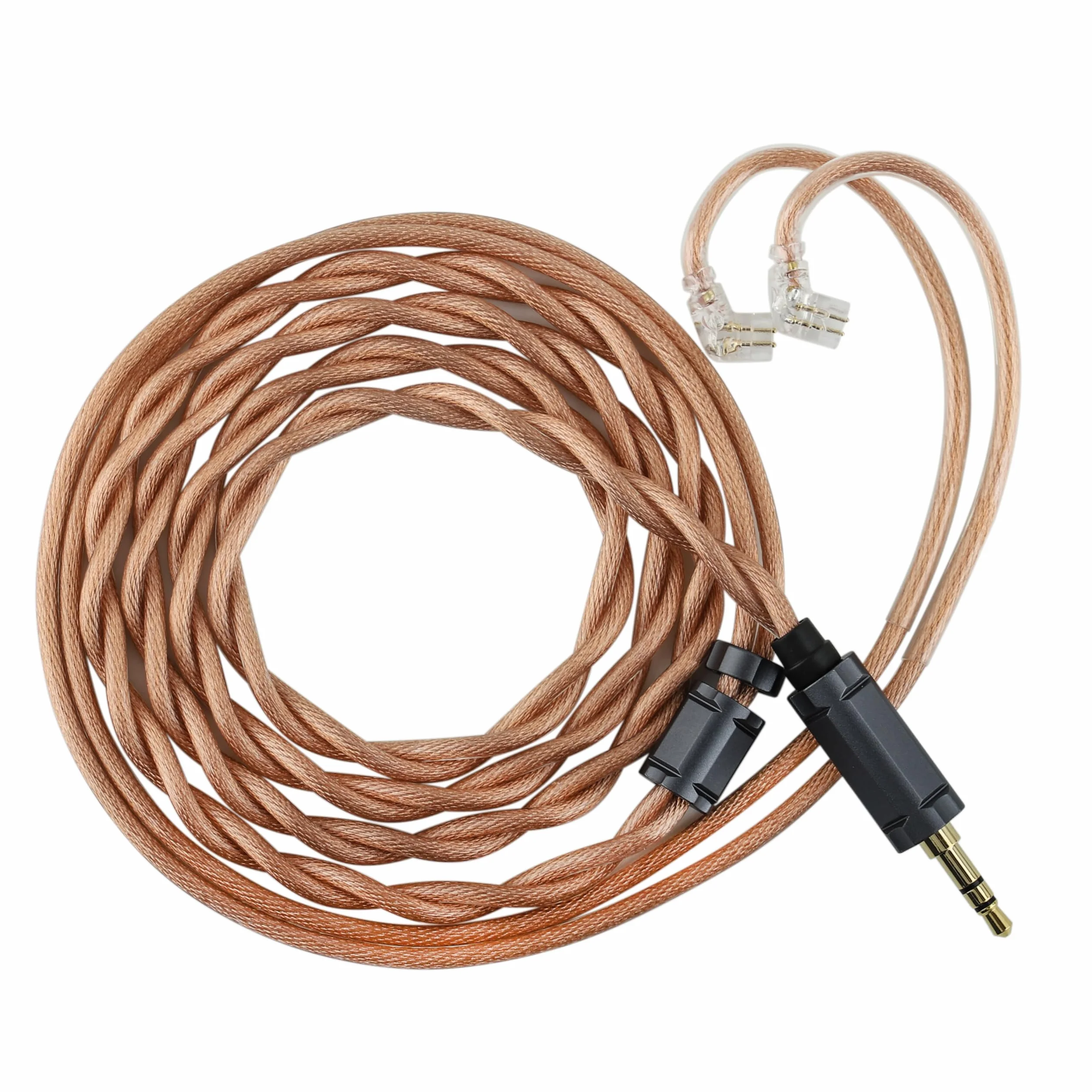 Linsoul Tripowin Nimbus Kabel IEM Hybrid Single Crystal Copper, przewód słuchawkowy LITZ TYPE5 i AWG 19, przewód zamienny HiFi do monitorów dousznych (Recessed 2Pin)