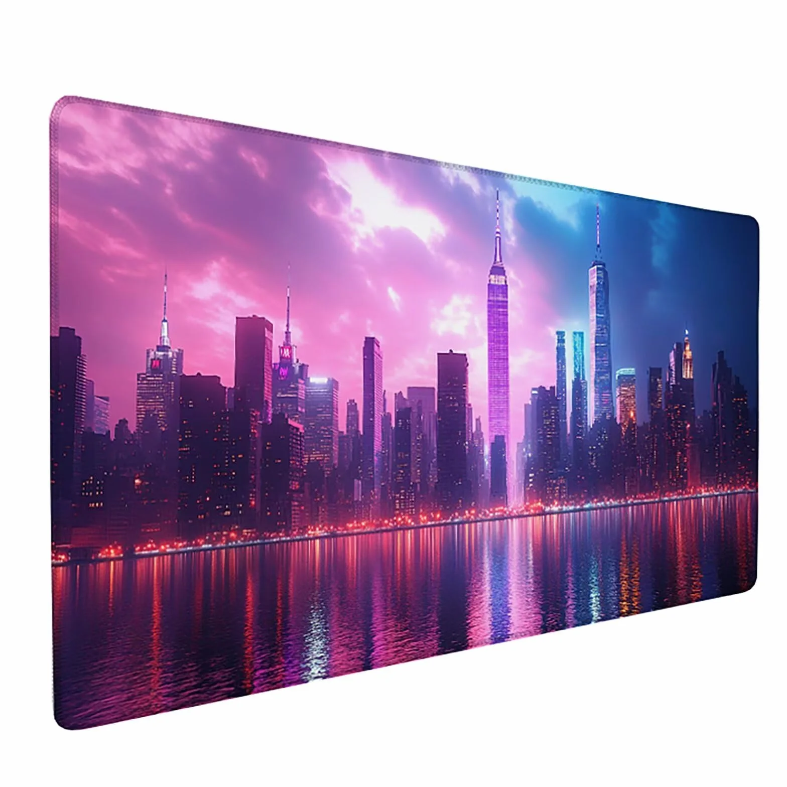 Podkładka pod mysz miejską XXL 1500x800x3mm, kolorowa podkładka pod mysz do gier, podkładka pod mysz z gumową podstawą, podkładka pod mysz dla graczy ze szwami na krawędziach, akcesoria dla graczy, do