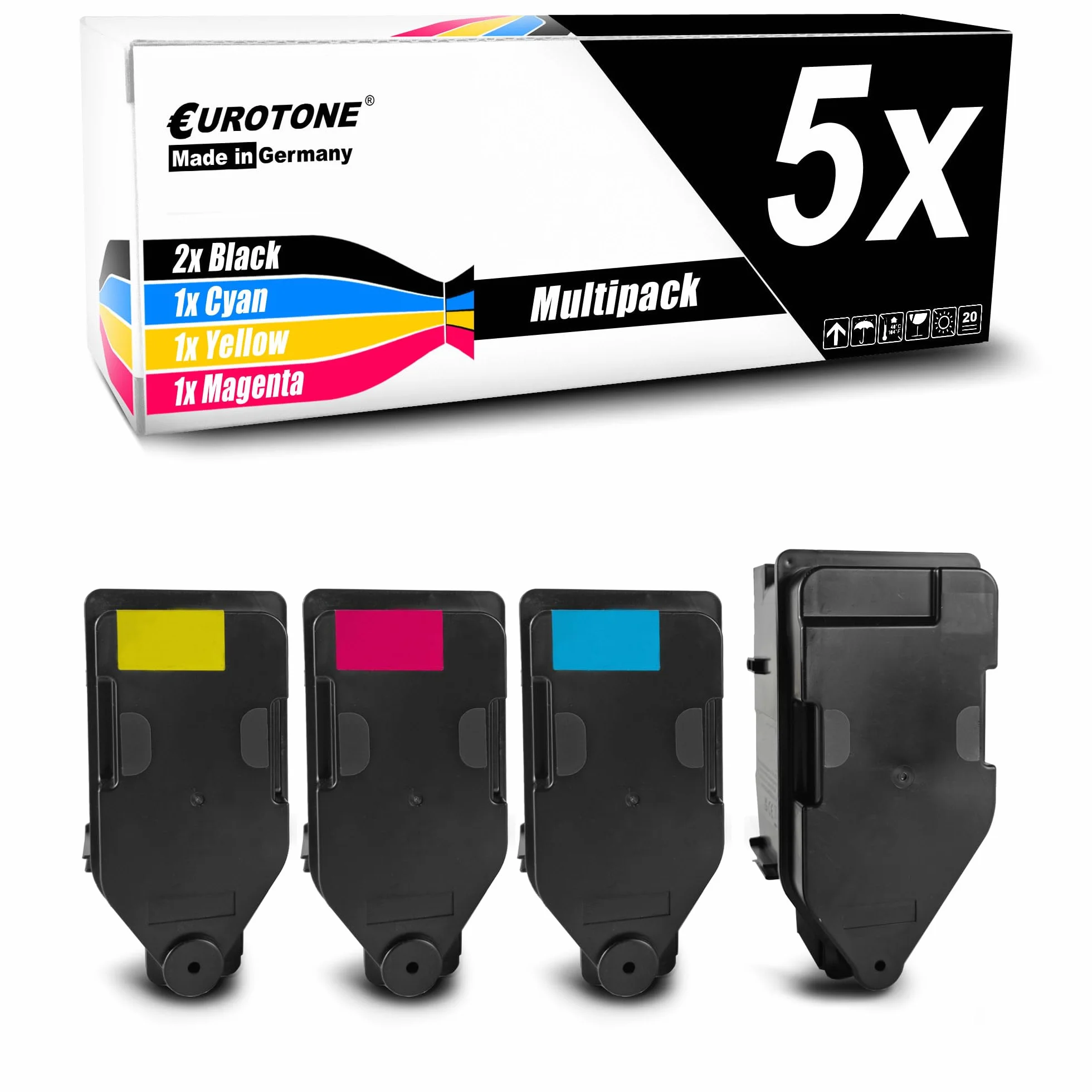 Eurotone Toner w zestawie 5X toner kompatybilny jako zamiennik do Konica Minolta Bizhub C3350i C4050i zastępuje TNP-79 CMYK
