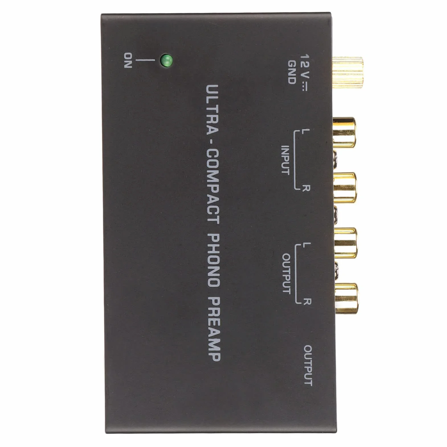 Phono przedwzmacniacz do gramofonu, PP400 Phono wzmacniacz do gramofonu z niezależnym sterowaniem przyciskiem Phono Preamp, wejście i wyjście audio stereo (wtyczka EU)