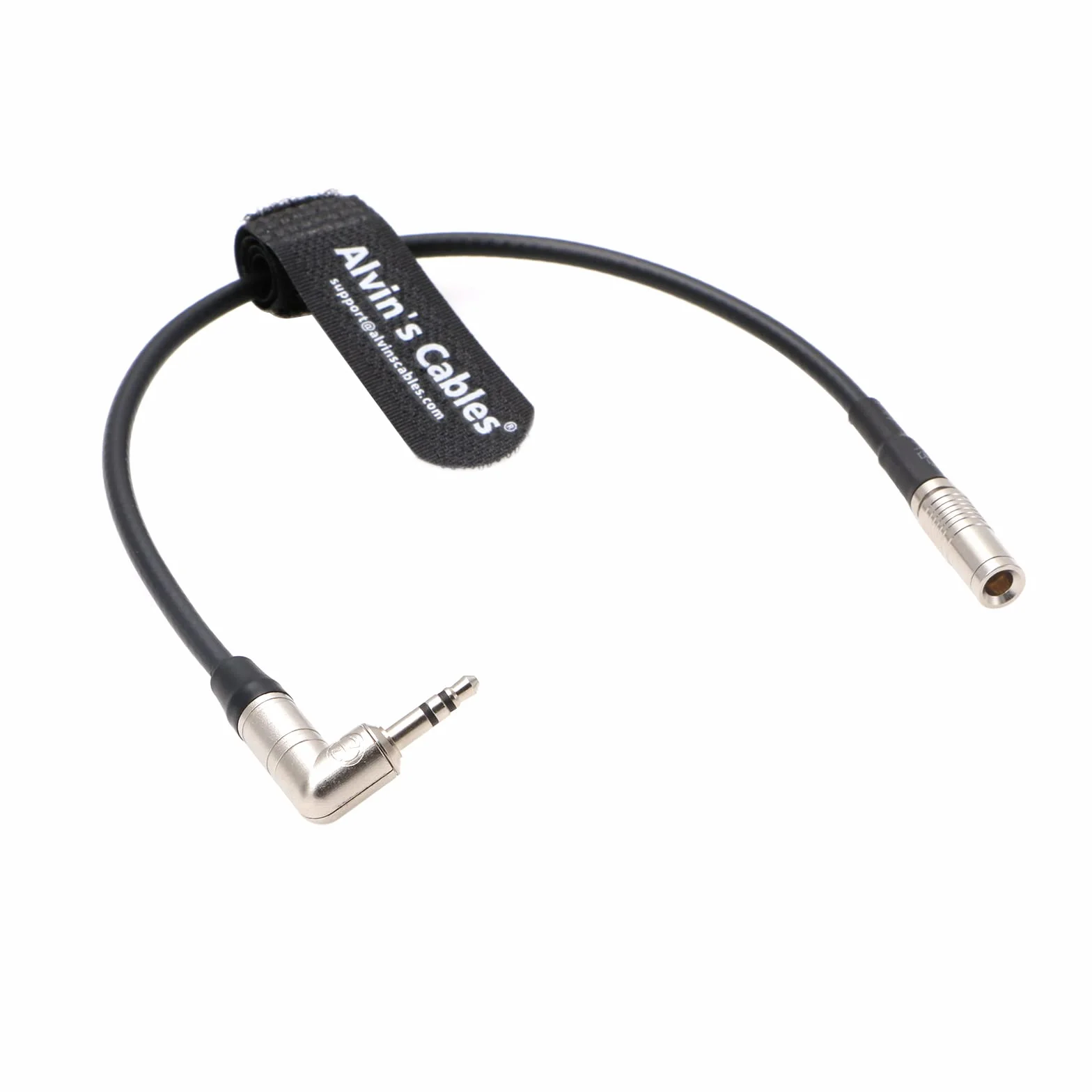 Kabel z kodem czasu do Canon R5C DIN 1.0/2.3 do 3,5 mm TRS 90 stopni kabel z kodem czasowym kompatybilny z kablami synchronizacji macek Alvin