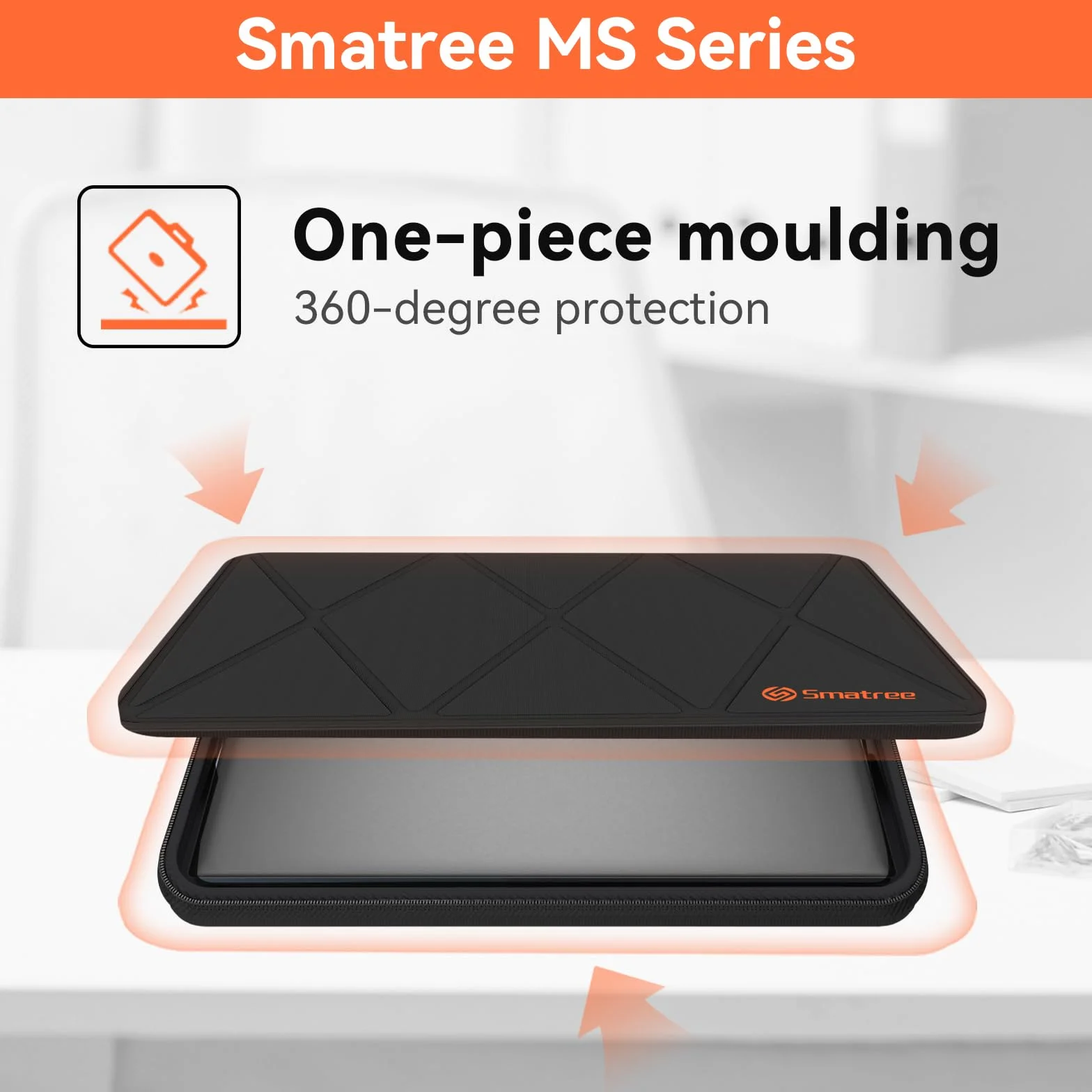 Smatree MS133 Twardy futerał ochronny EVA ze stojakiem kompatybilny z 45.7 cm MSI Vector A18 HX, Raider A18 HX, Raider 18 HX A14V, Titan 18 HX A14V, Stealth 18 AI Studio A1V, CreatorPro X18 HX-A14V