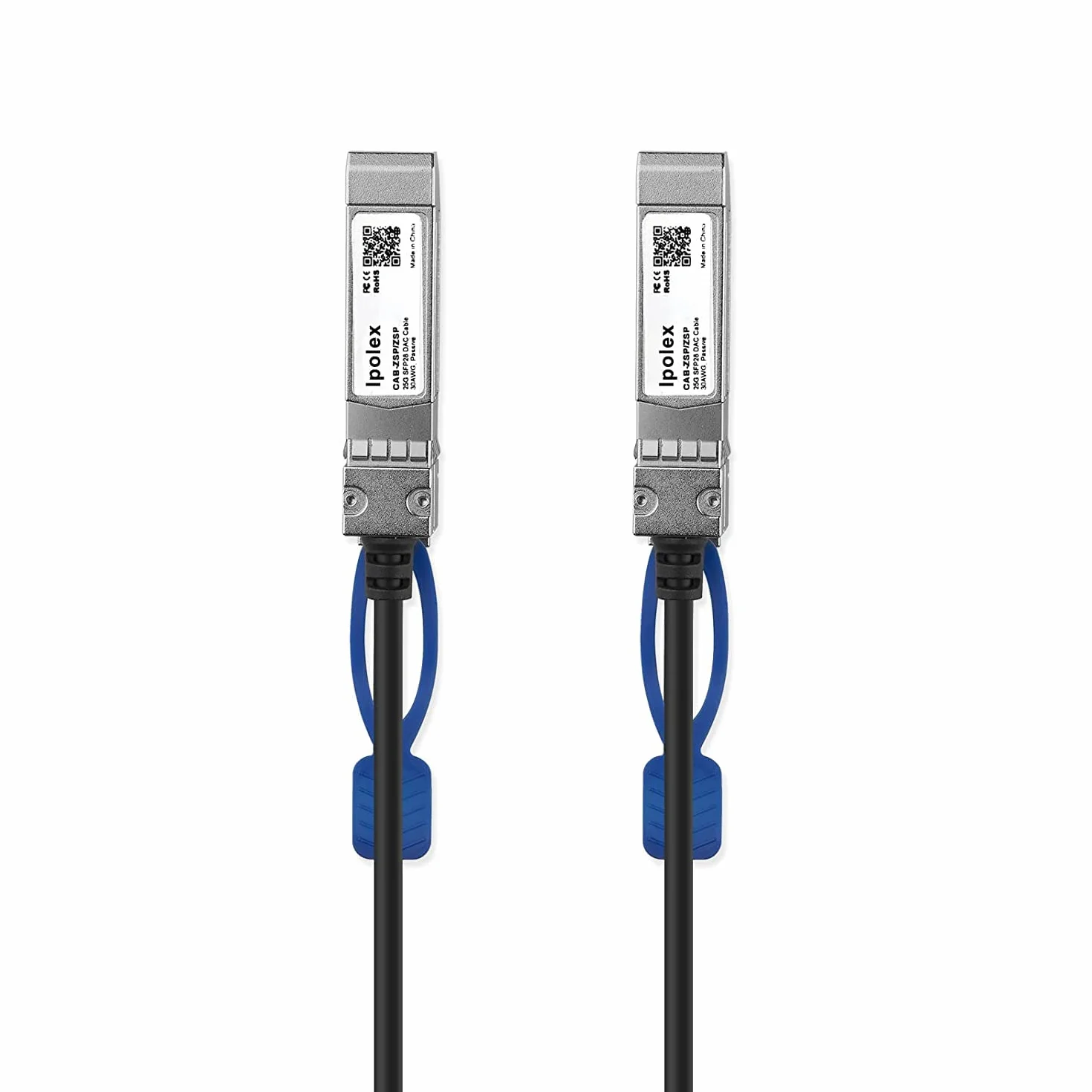ipolex Kabel 25 G SFP28 DAC, 25 GBASE-CR SFP+ kabel Twinax, 25 Gbit/s SFP28 do SFP28 Direct Attach miedziany kabel pasywny, do Cisco SFP-H25GB-CU3M, Ubiquiti UACC-DAC-SFP28, Arista itd. 1 m
