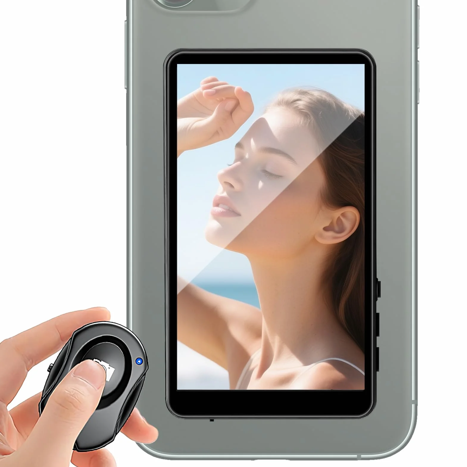 Monitor do Selfie do Tworzenia Vlogów Monitor Selfie Z Tyłu Aparatu Do | Akcesoria Do Smartfona Z Mocowaniem Magnetycznym Do Użytku Wewnątrz I Na Zewnątrz
