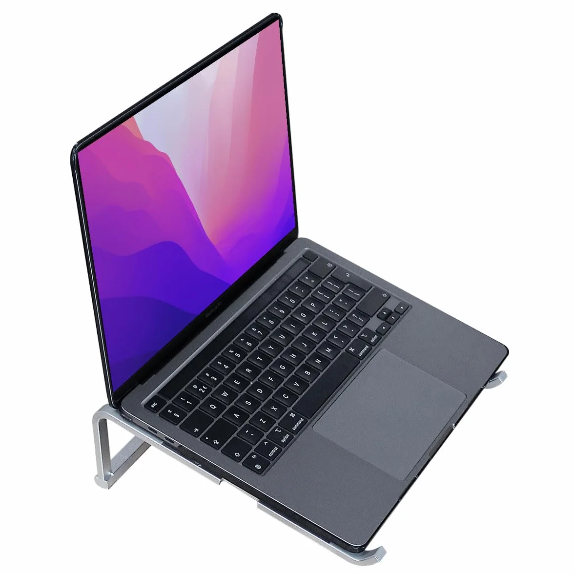 MMOBIEL Stojak na Laptopa Składany od 10 do 18 cali - Wentylowany Uchwyt Uniwersalny - Stojak na Laptopa na Biurko Kompatybilny z MacBook, Notebook, ASUS, Acer i Innymi - Aluminium
