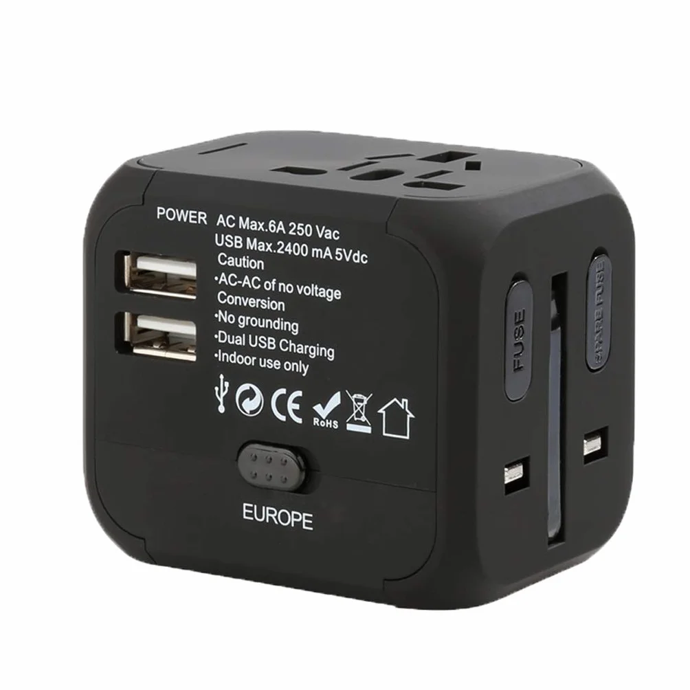 Gniazdo międzynarodowe przetwornice Międzynarodowa ładowarka, ogólnoświatowy adapter podróży, Universal Type-C Wtyczka konwersji, bardzo odpowiednia do podróży adapter wtyczki zasilania