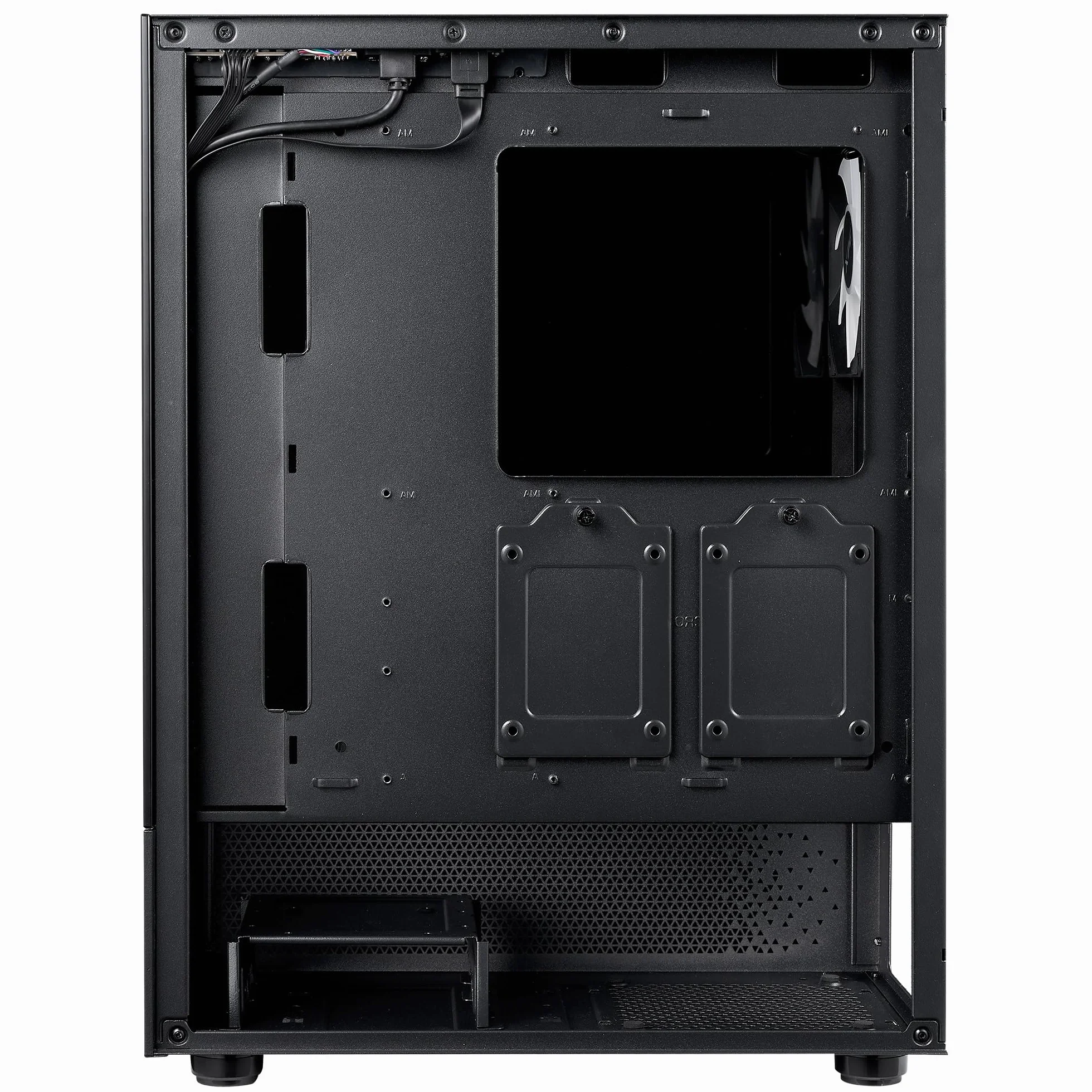 XPG INVADER X MINI ATX Mid Tower PC etui z 5 wentylatorami ARGB, kolor czarny - BKCWW