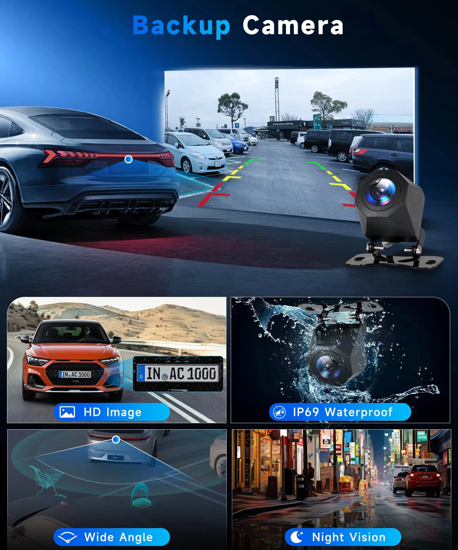 VECHTEL 4+64G Autoradio Android 15 dla Jeep Grand Cherokee Wrangler/Chrysler Grand Voyager 300M PT Cruiser/Dodge RAM 1500 2500, 6,86'' Ekran z Carplay Android Auto GPS Wi-Fi Bluetooth FM RDS Kamera