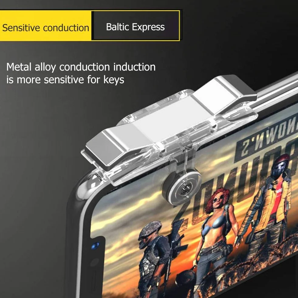 Akaddy 2 szt. mobilny kontroler do gier L1R1 wyzwalacz strzelanka PUBG