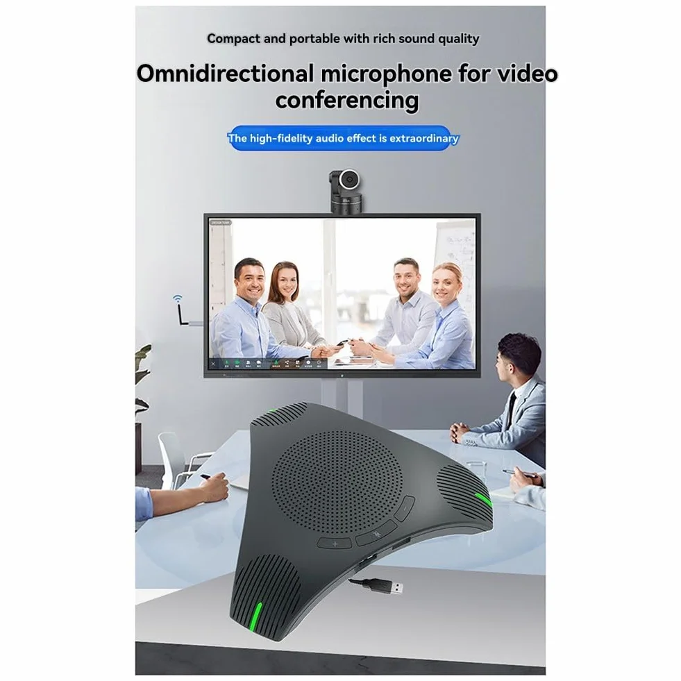 M04 360° Voice Pickup USB głośnik mikrofon konferencyjny wielokierunkowy mikrofon komputerowy z przyciskiem wyciszania