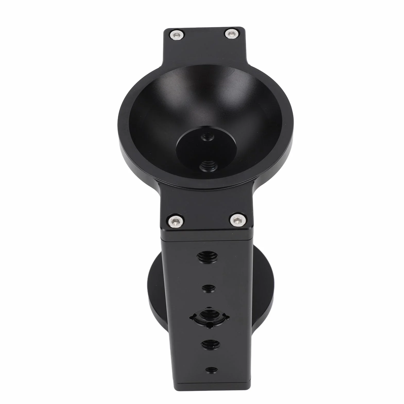 Cryfokt Podstawka Miski Statywu 75 Mm Trwały Aluminiowy Adapter Przedłużający z Gwintami na Akcesoria i nośnością 10 Kg do Statywów Wideo Suwaki do Aparatu Zestawy Lustrzanek