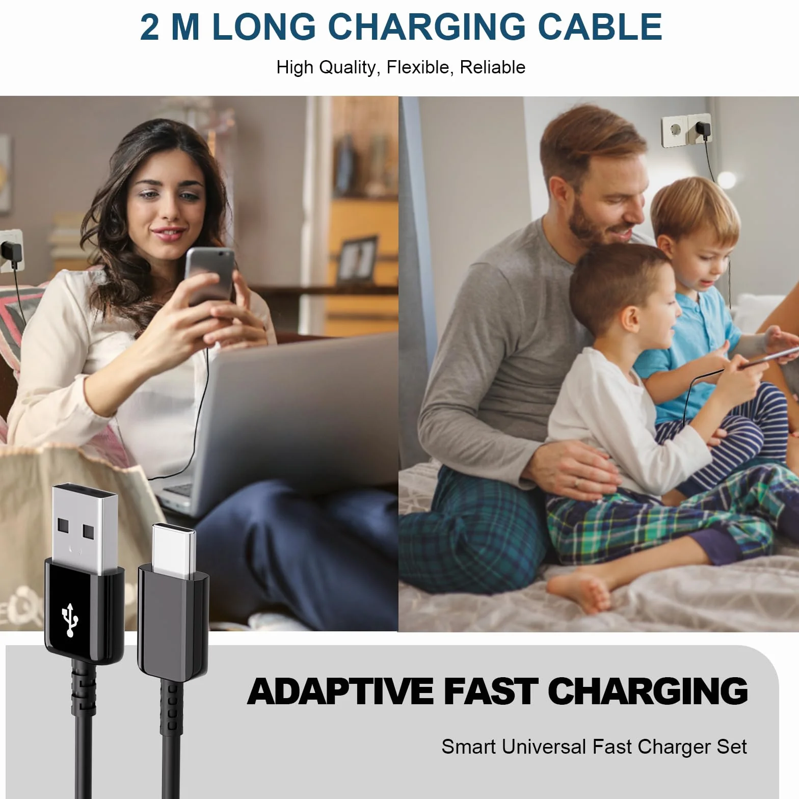 Ładowarka USB Samsung Galaxy A54 A53 A34 A33 szyba ładowarka USB C 2m