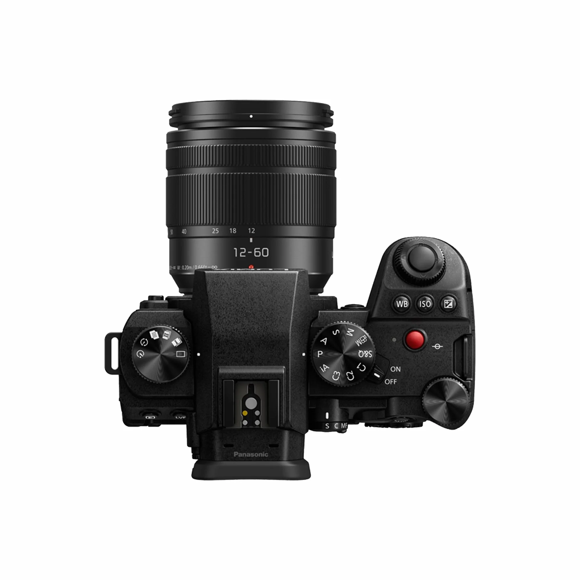 Panasonic DC-G9M2M Lumix bezlusterkowy aparat cyfrowy + obiektyw H-FS12060 12–60mm, F3.5–5.6 (Live MOS 25.2MP, fazowy hybrydowy AF, Dual I.S. 2), czarny