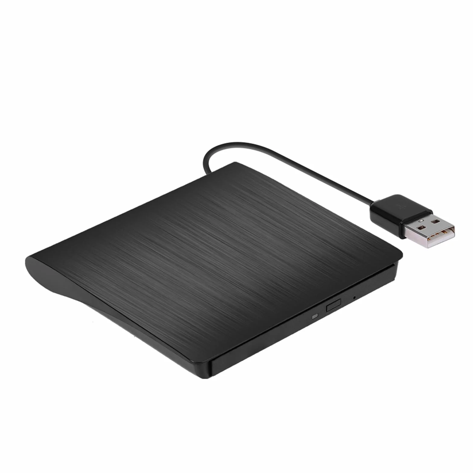 HUIOP USB Pop-up mobilny zewnętrzny dysk DVD-RW przenośny napęd ODD zewnętrzny napęd DVD odtwarzacz ROM Writer dla Windows Linux 9,5 mm Plug & Play, nagrywarka DVD-RW