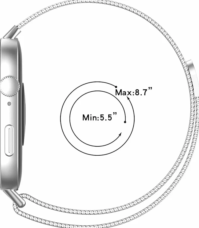 Metalowy pasek do zegarka Huawei Watch Fit 5/5 Pro, regulowany, ze stali nierdzewnej