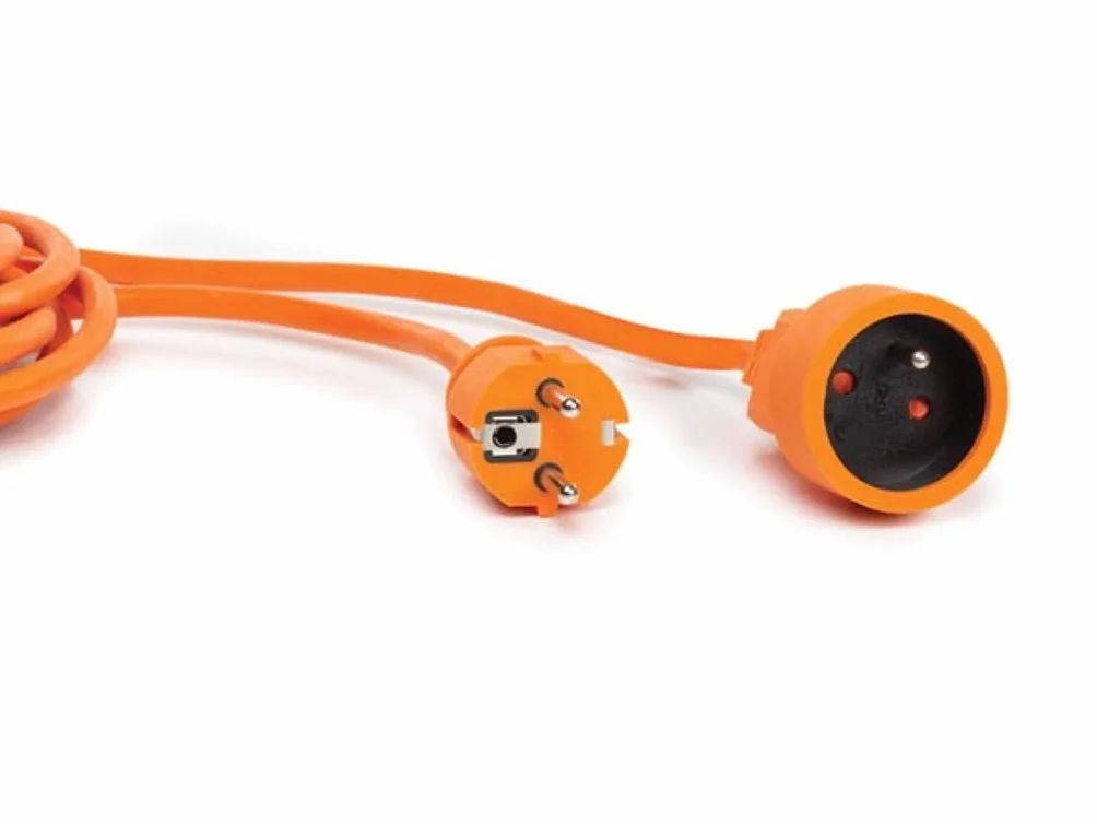 Perel Przedłużacz, H05VV-F 3G1.5, 20 m, 16 A/230 V, 3500 W, typ E/F, do użytku wewnętrznego, PVC, pomarańczowy