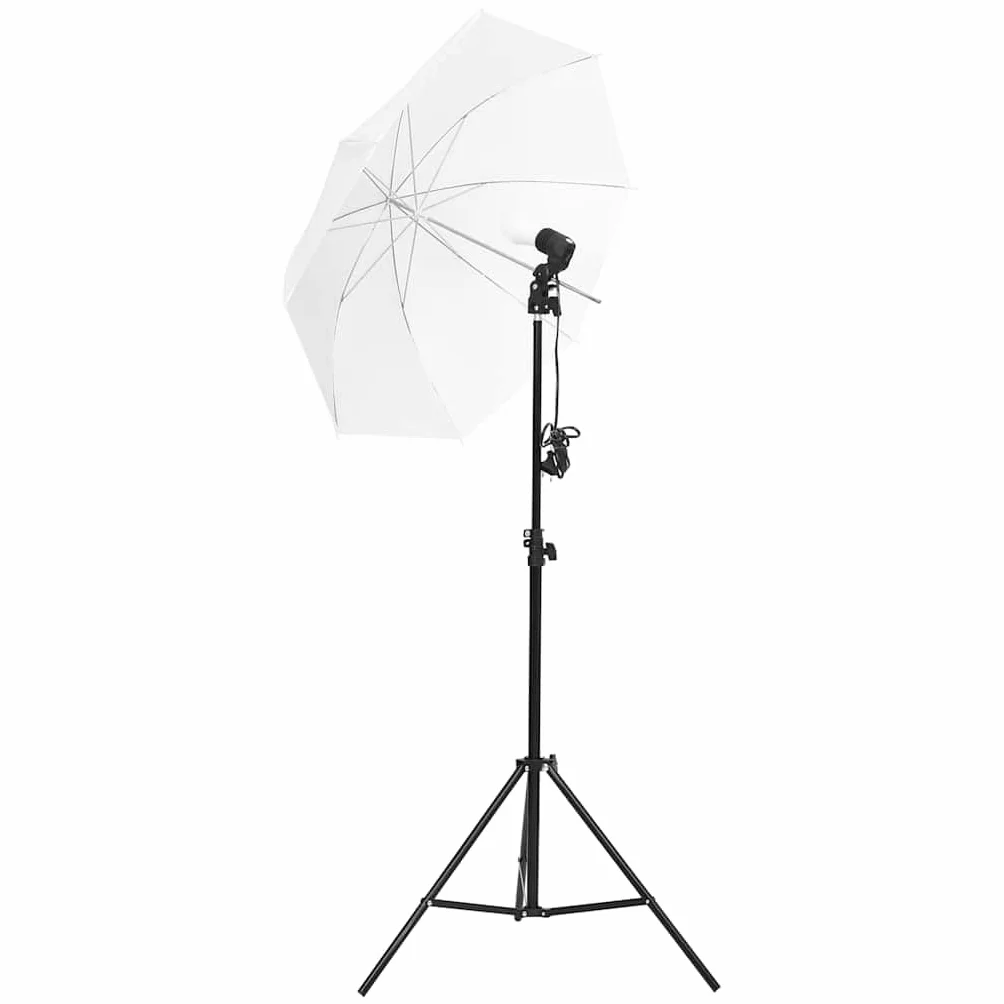 Zestaw do studia fotograficznego z oświetleniem, tłem, reflektorem, lampami LED ze światłem dziennym, aluminiowymi statywami, ściemnianiem, 5500 K, 2 abażury, reflektor 5 w 1, przenośny, do