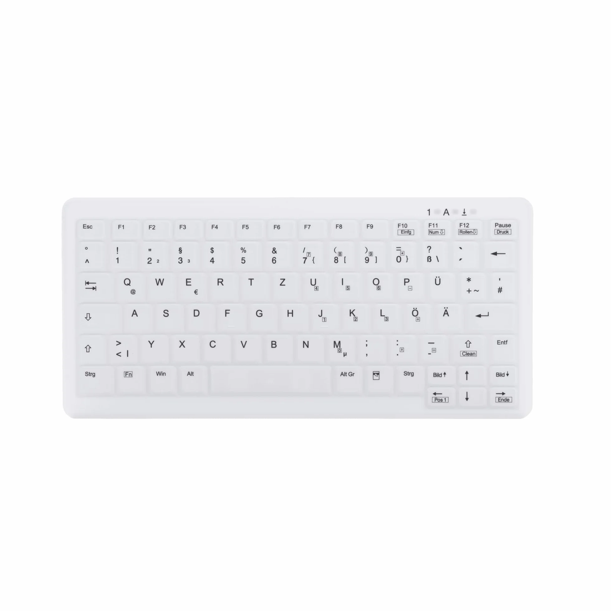 Active Key AK-C4110F-U1-W/GE mała klawiatura higieniczna, USB biała