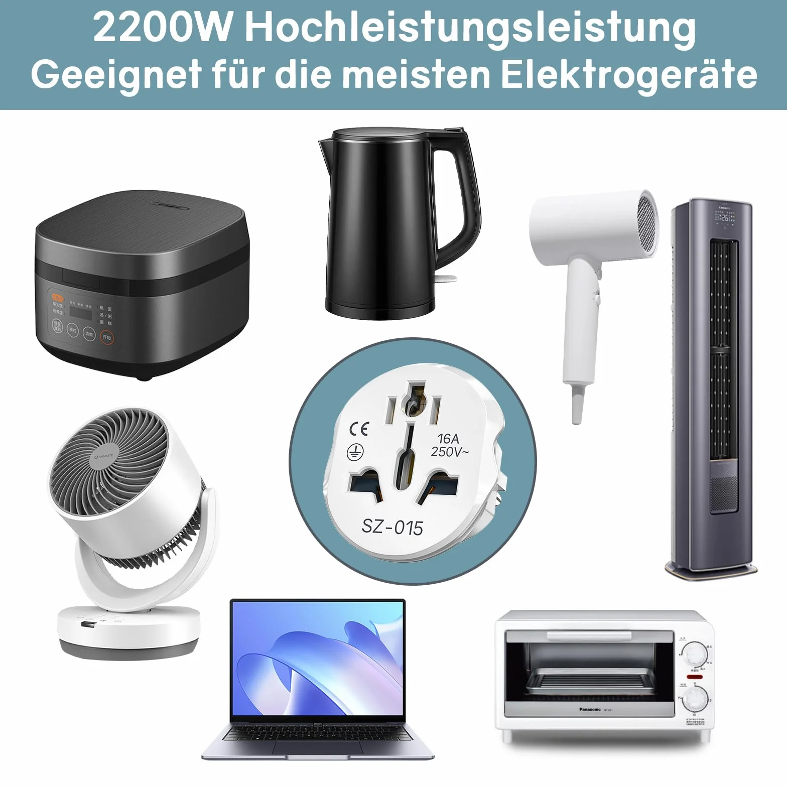 VIEVRE 4 sztuki uniwersalne adaptery do gniazdka, adapter wtyczki Chiny na Europę, uniwersalny adapter do Europy, USA, UK, Tajlandia, Szwajcaria, Chiny, Włochy