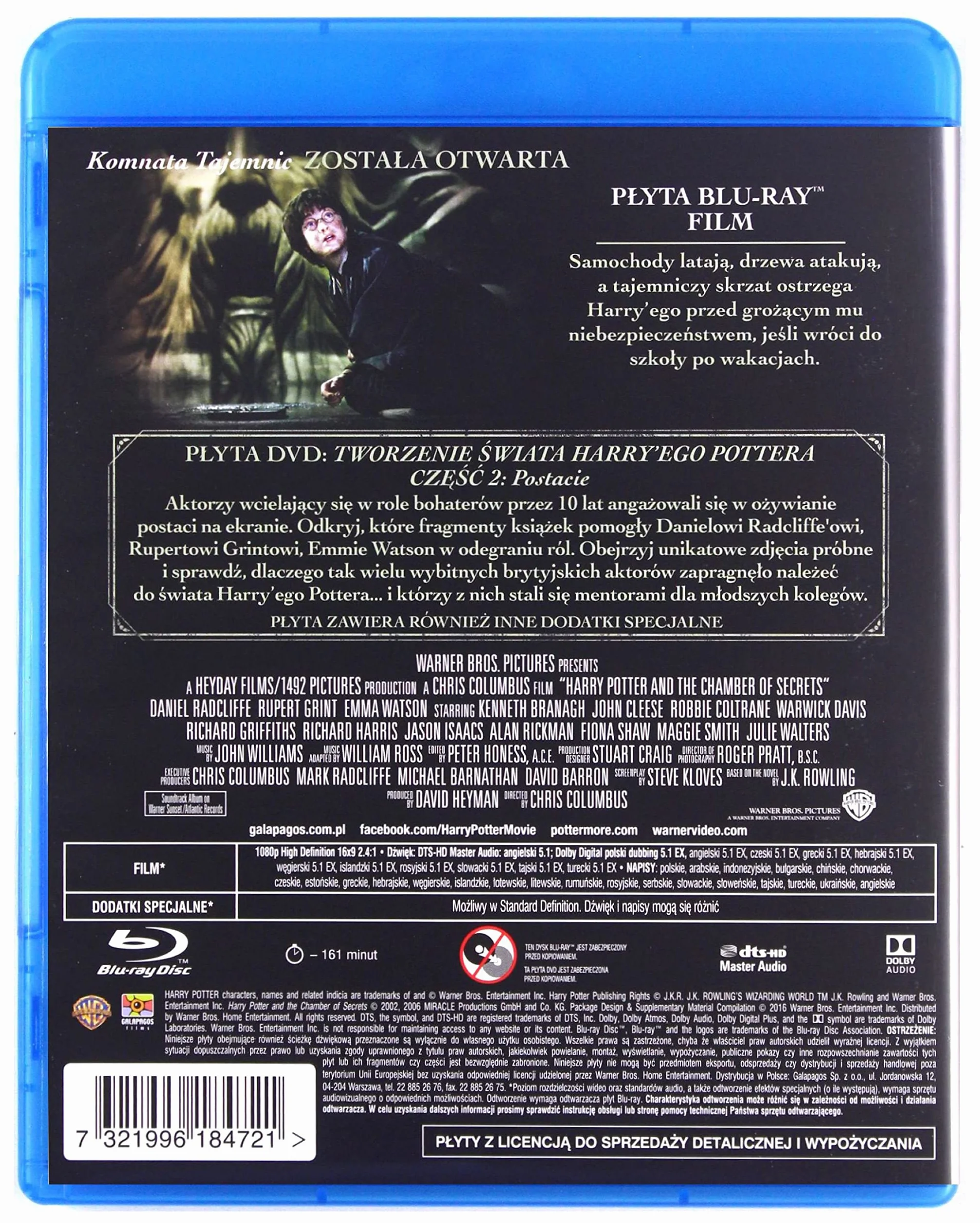 Blu Ray - Harry Potter et la Chambre des Secrets