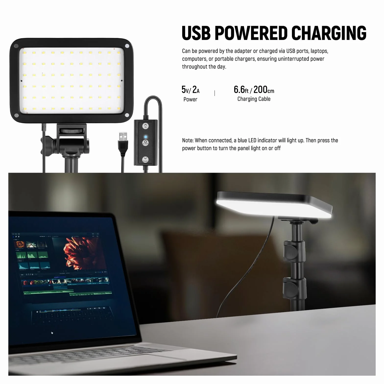 NEEWER Basics Zestaw oświetlenia studyjnego, 2 zestawy dwukolorowych lamp LED ze statywami i filtrami, zmienna intensywność, przenośna, 3200K-5600K, IRC95, 750lux, do fotografii, nagrywania, BP66