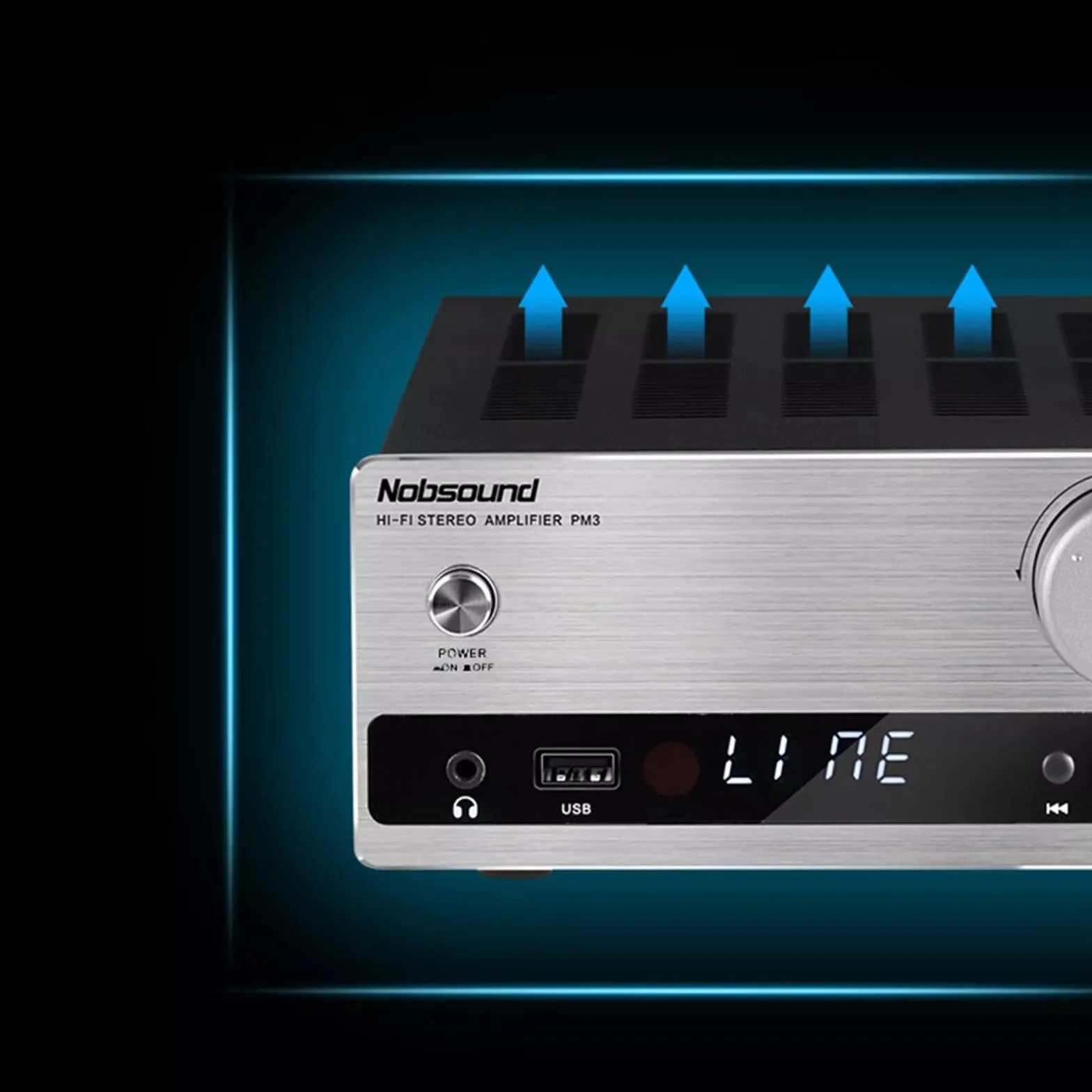 Wzmacniacz cyfrowy Bluetooth Nobsound DAC: Domowy wzmacniacz stereo, Odtwarzacz U-Disk z pilotem