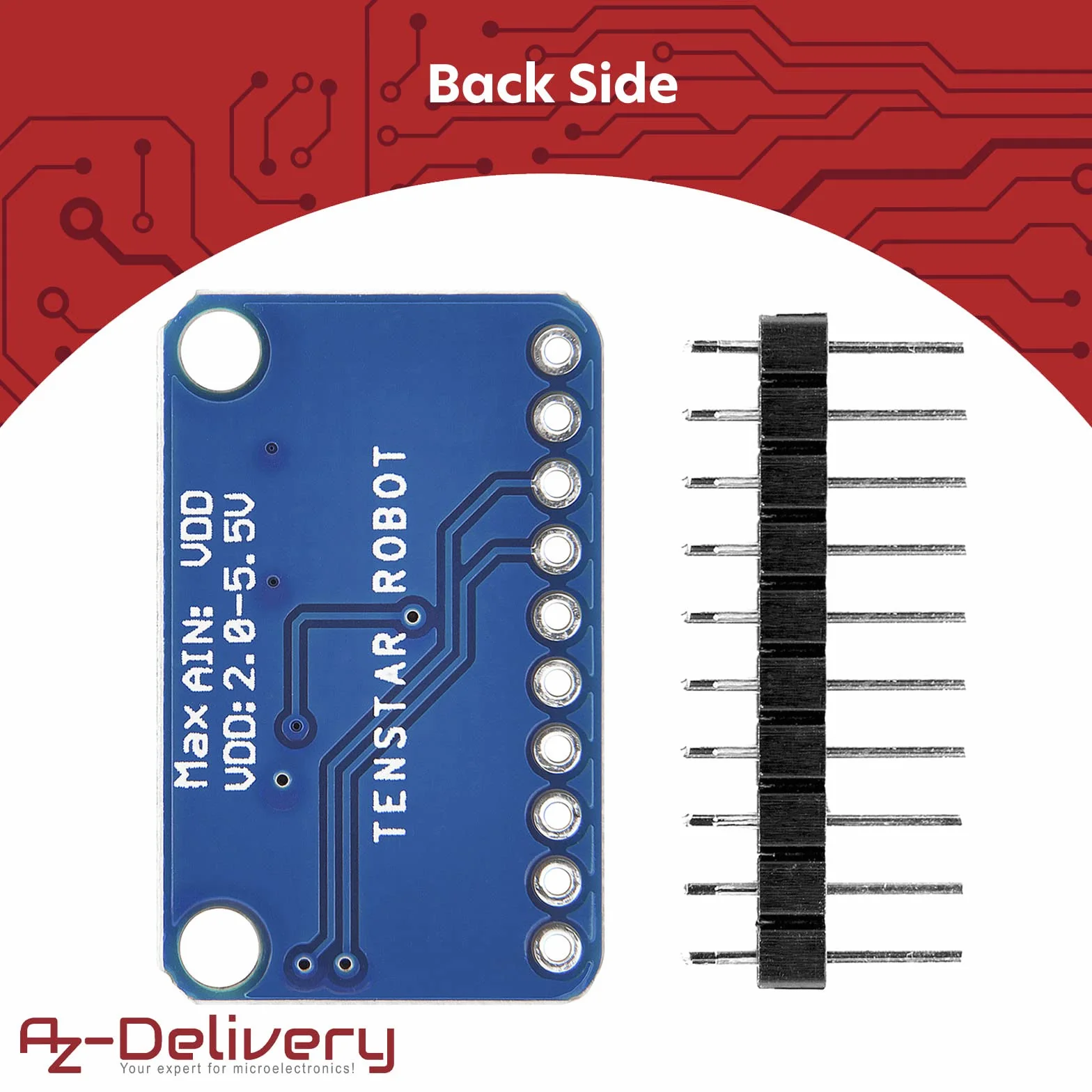 AZDelivery 3 x Compatible with ADS1115 ADC moduł 16bit 4 kanały kompatybilne z Arduino i Raspberry Pi z e-Book!