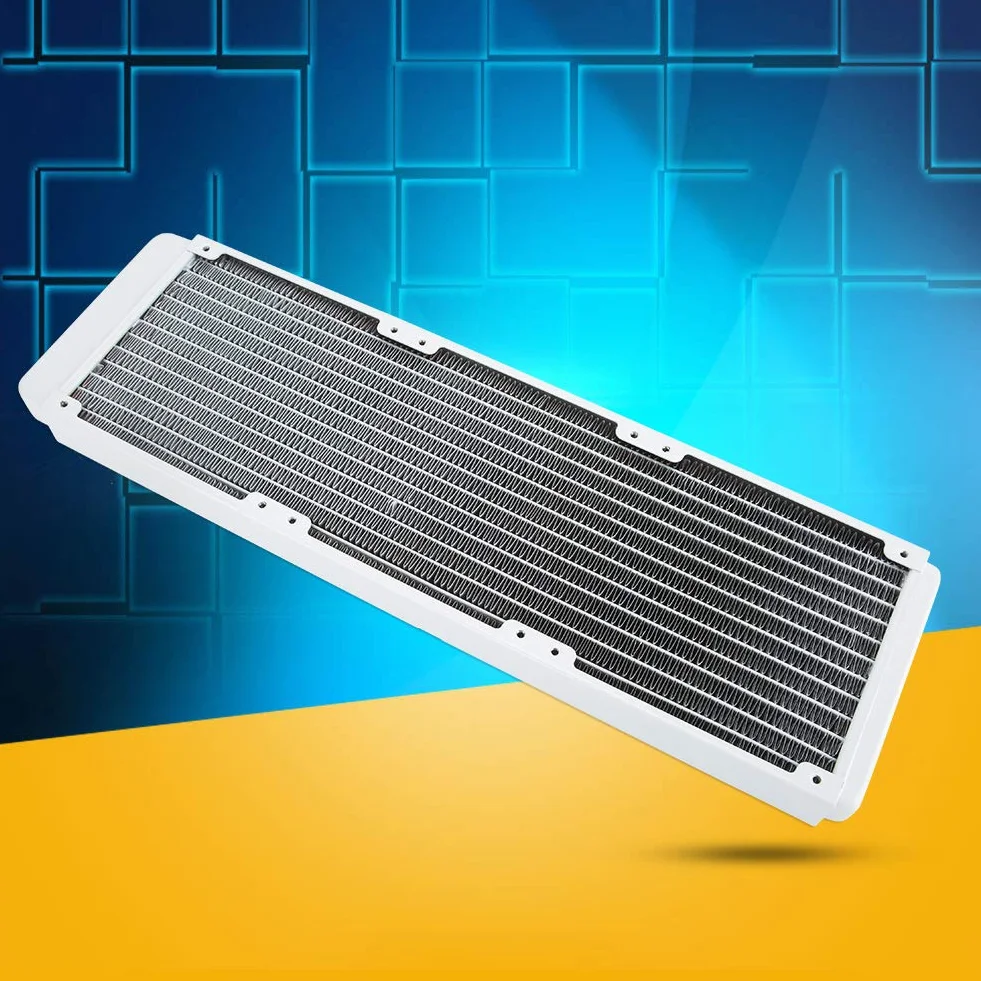 Generic Trwała Chłodnica Wodna 360 Mm do Radiatora Komputera PC, Wydajne Chłodzenie Procesora do Instrumentów Przemysłowych, Wykonana z Materiałów Miedzianych i Mosiężnych