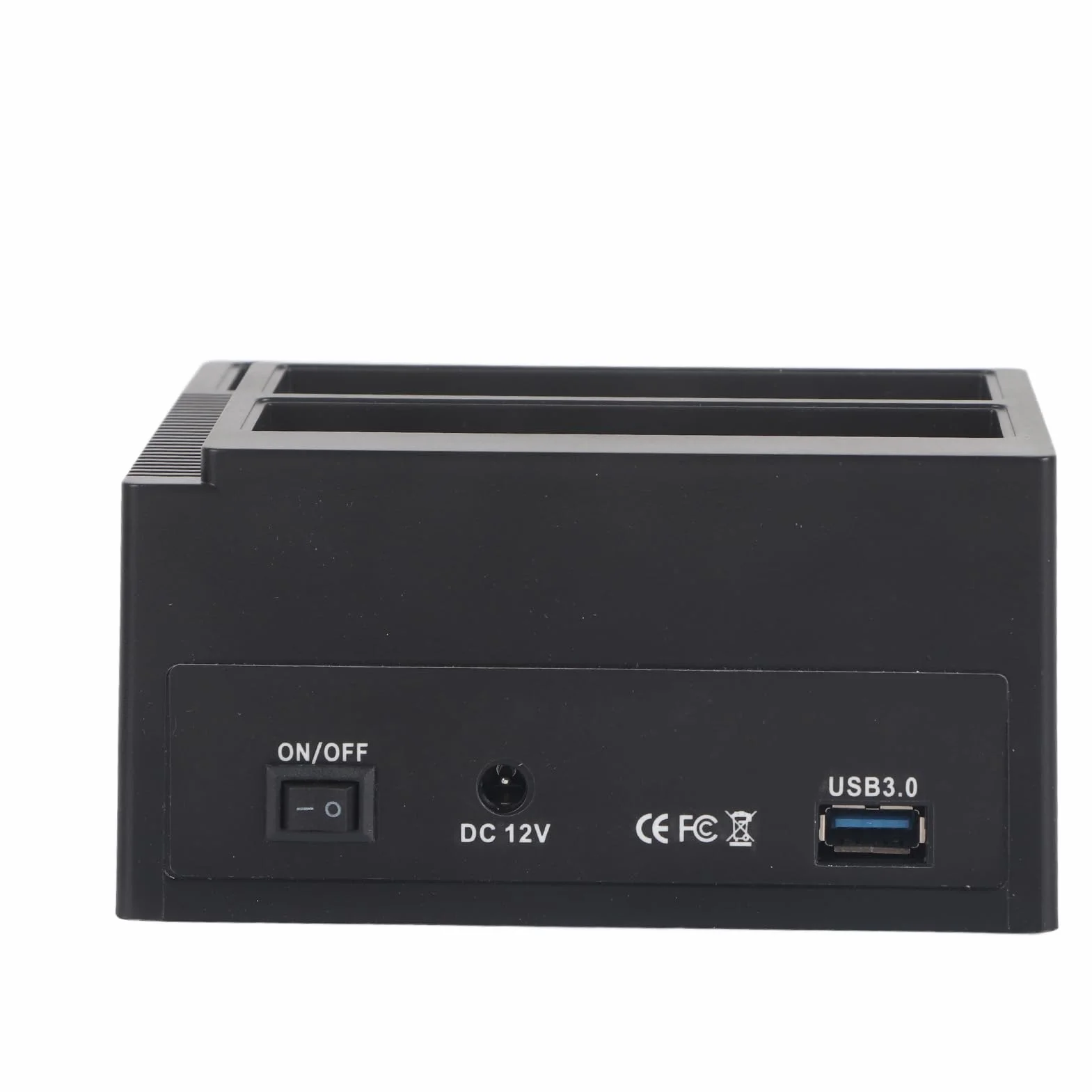 Uniwersalna stacja dokująca USB 3.0 SATA HDD, Dual-Bay-Offline Clone-Hub do dysków twardych 2,5-3,5 cala z transmisją danych USB 3.0-5 Gb/s i obsługą kart pamięci