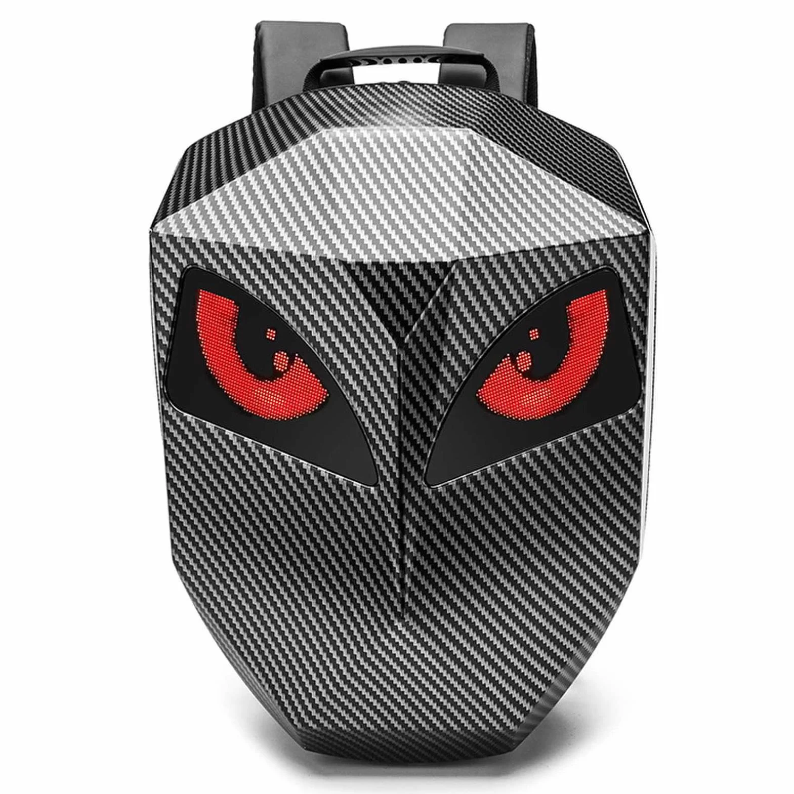 Torba LED z Wyświetlaczem, Programowalny Ekran Twarda Obudowa Wodoodporna Torba na Laptopa Zasilana Przez USB do Podróżowania Motocyklem, z wodoodporną powłoką 3D, z możliwością