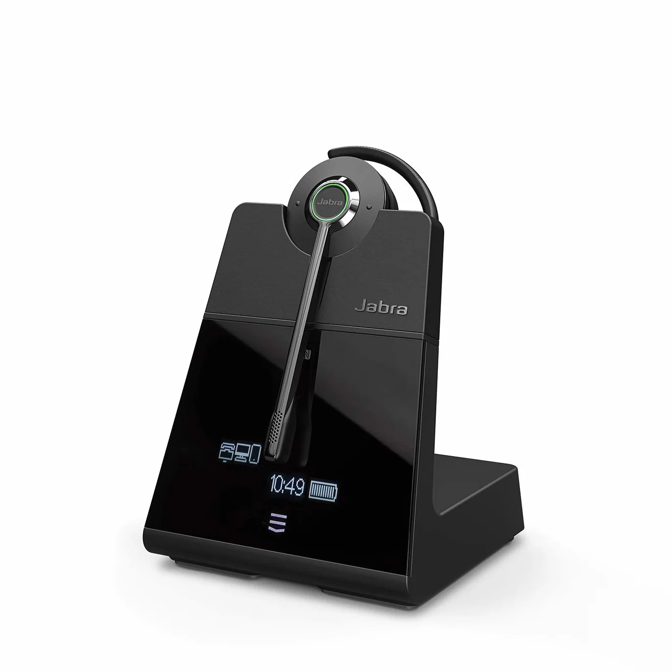 Jabra Engage 75 On-Ear Dect Convertible Headset - certyfikowane przez Skype for Business bezprzewodowe słuchawki z redukcją szumów do telefonów stołowych i Softphones - czarne