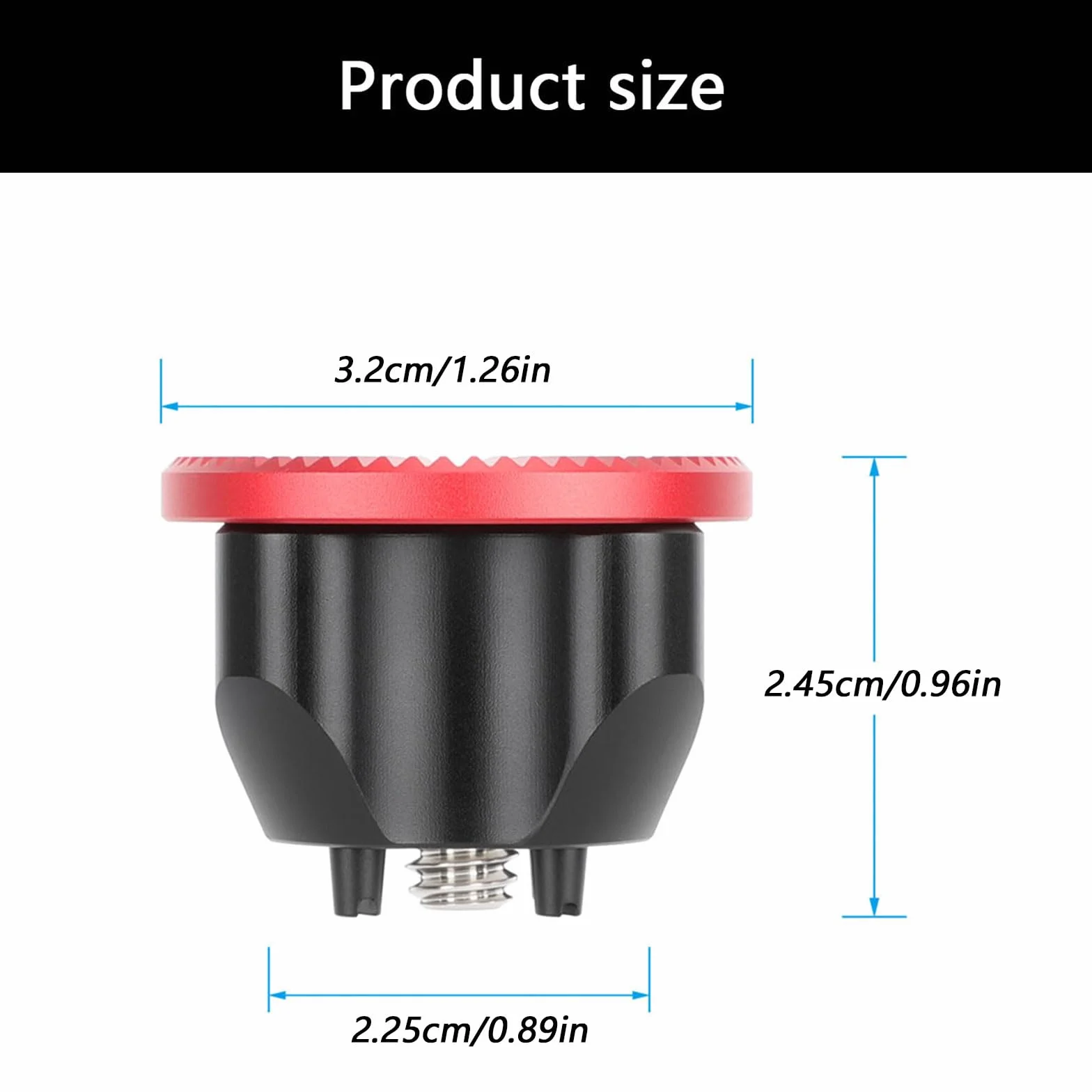 Mocowanie śrubowe do 1/10.2 cm adapter uchwyt blokujący przekładnię do aparatu statywu sprzętu studyjnego akcesoria fotograficzne mieszanka aluminium kamera