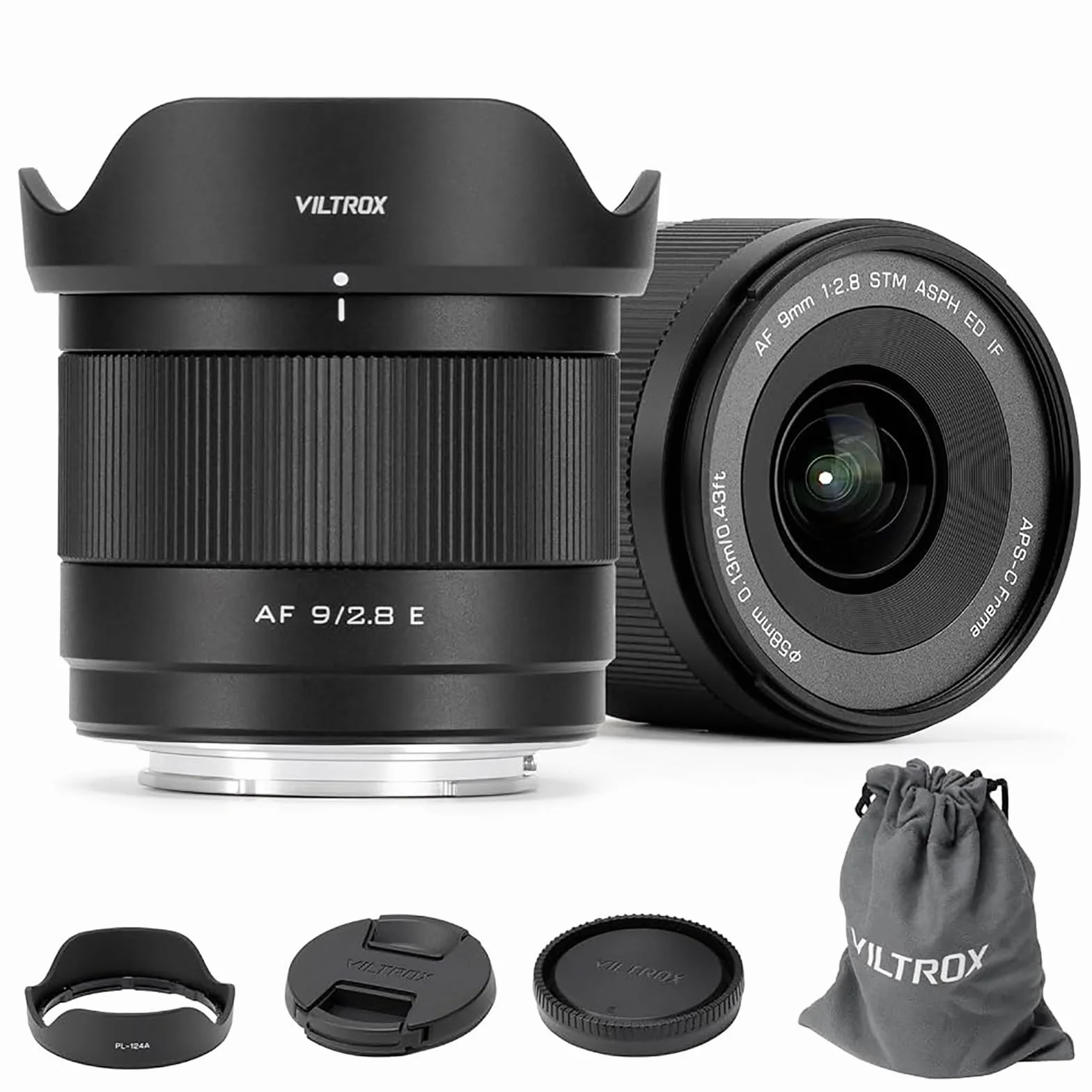 VILTROX 9 mm F2.8 E Air AF 9mm F2.8 E Obiektyw do Sony E Autofokus APS-C Ultra szeroki kąt obiektywu stałej ogniskowej kompatybilny z kamerami z mocowaniem Sony E ZV-E10 ZV-E10II FX30 a7 a7